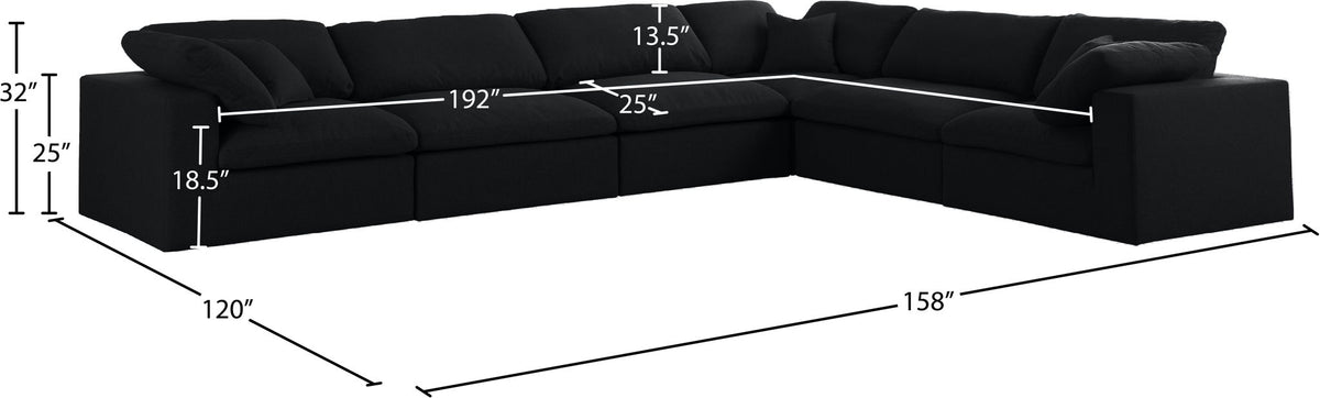 Serene - 6 Piece Modular Sectional