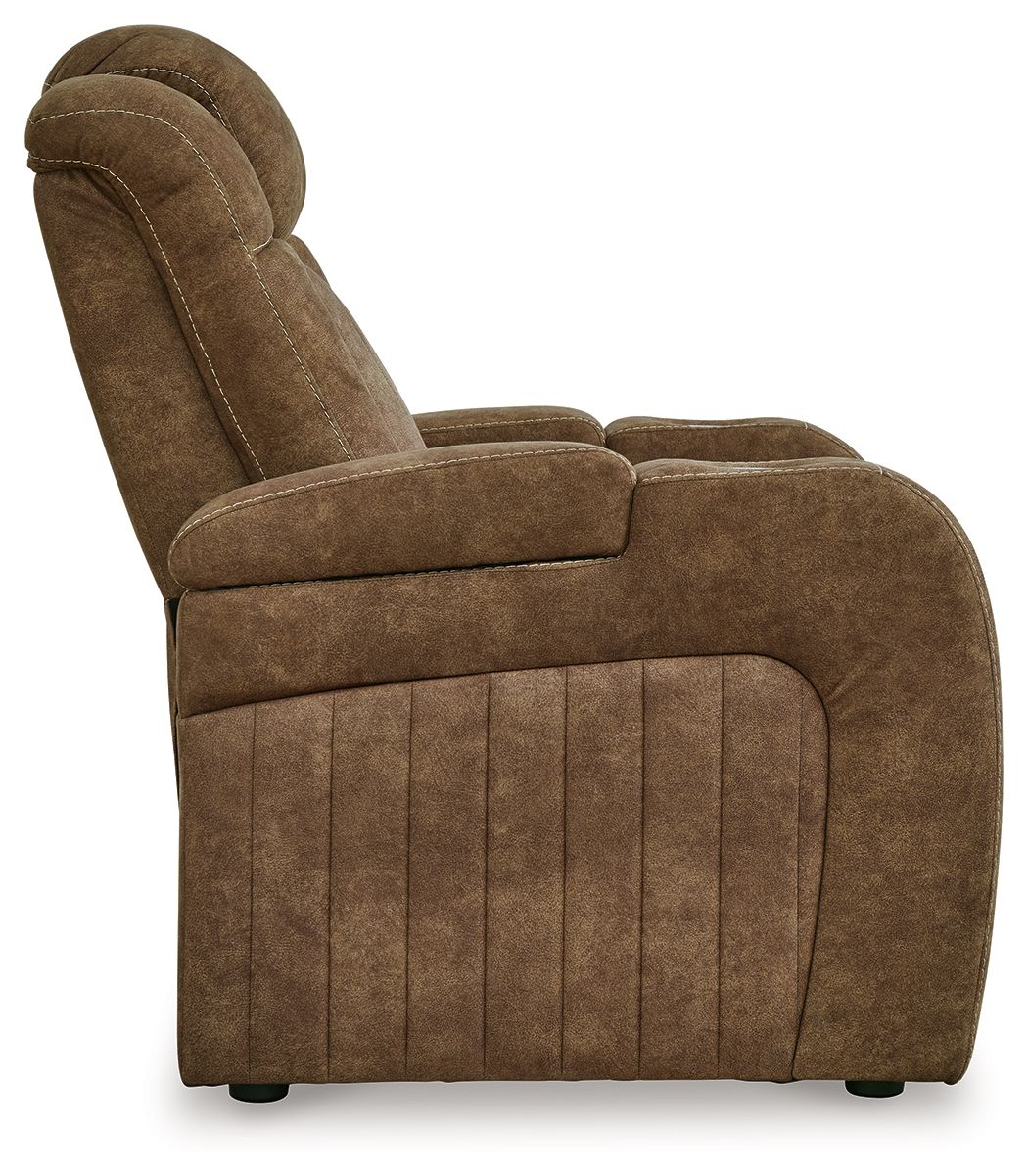 Wolfridge - Power Recliner/Adj Headrest - Brindle