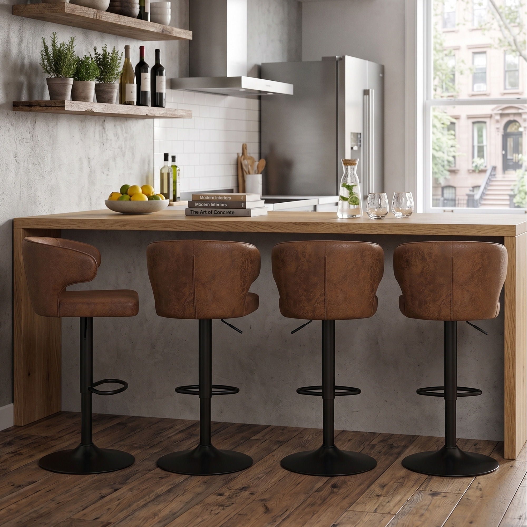 Adjustable Swivel Bar Chair