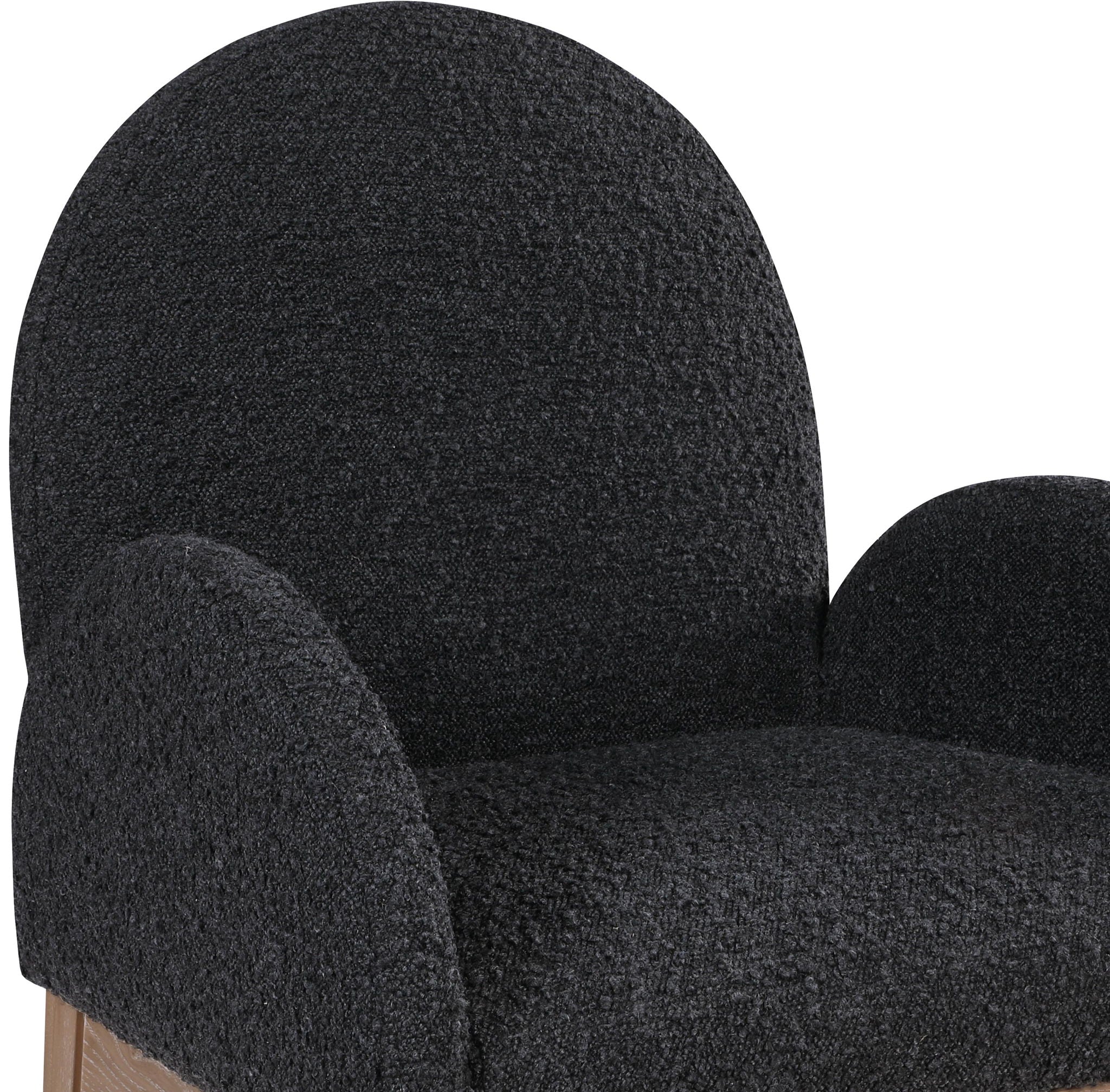 Waldorf - Boucle Dining Arm Chair With Natural Legs