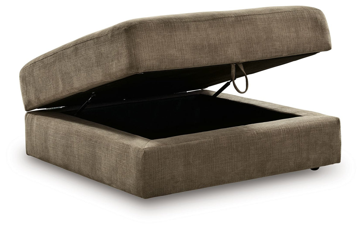 Camellia-Court - Ottoman With Storage - Coffee