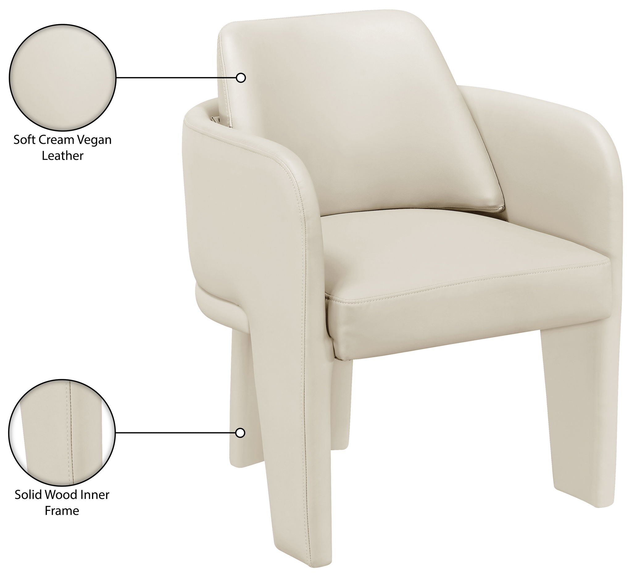 Vanda - Vegan Leather Upholstered Dining Chair