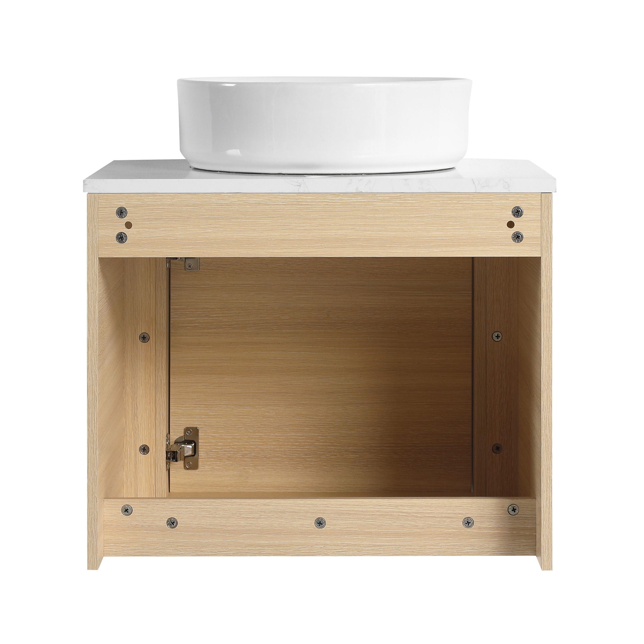 Mounted Bathroom Vanity With Art Sink & 2 Soft Close Doors