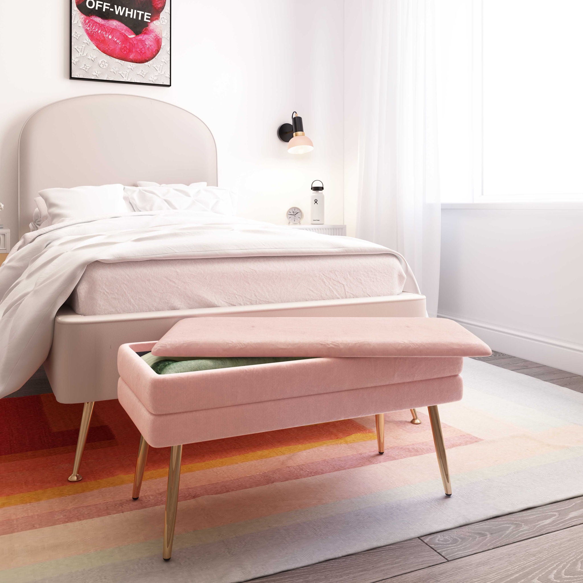 Ziva - Velvet Storage Bench