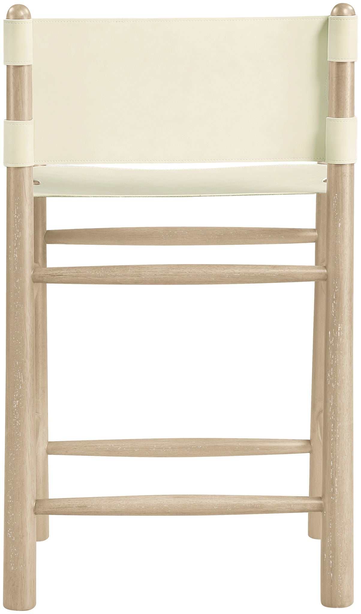 Santos - Upholstered Counter Stool With Stained Natural Base