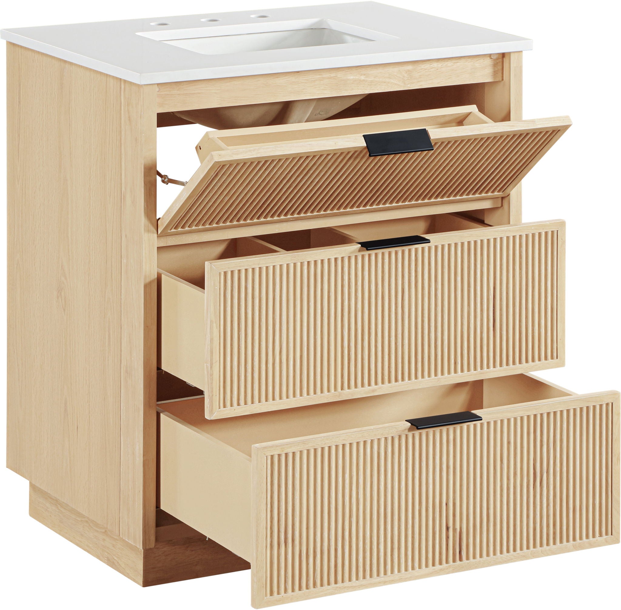 Willard - Engineered Stone And Solid Wood Bathroom Vanity