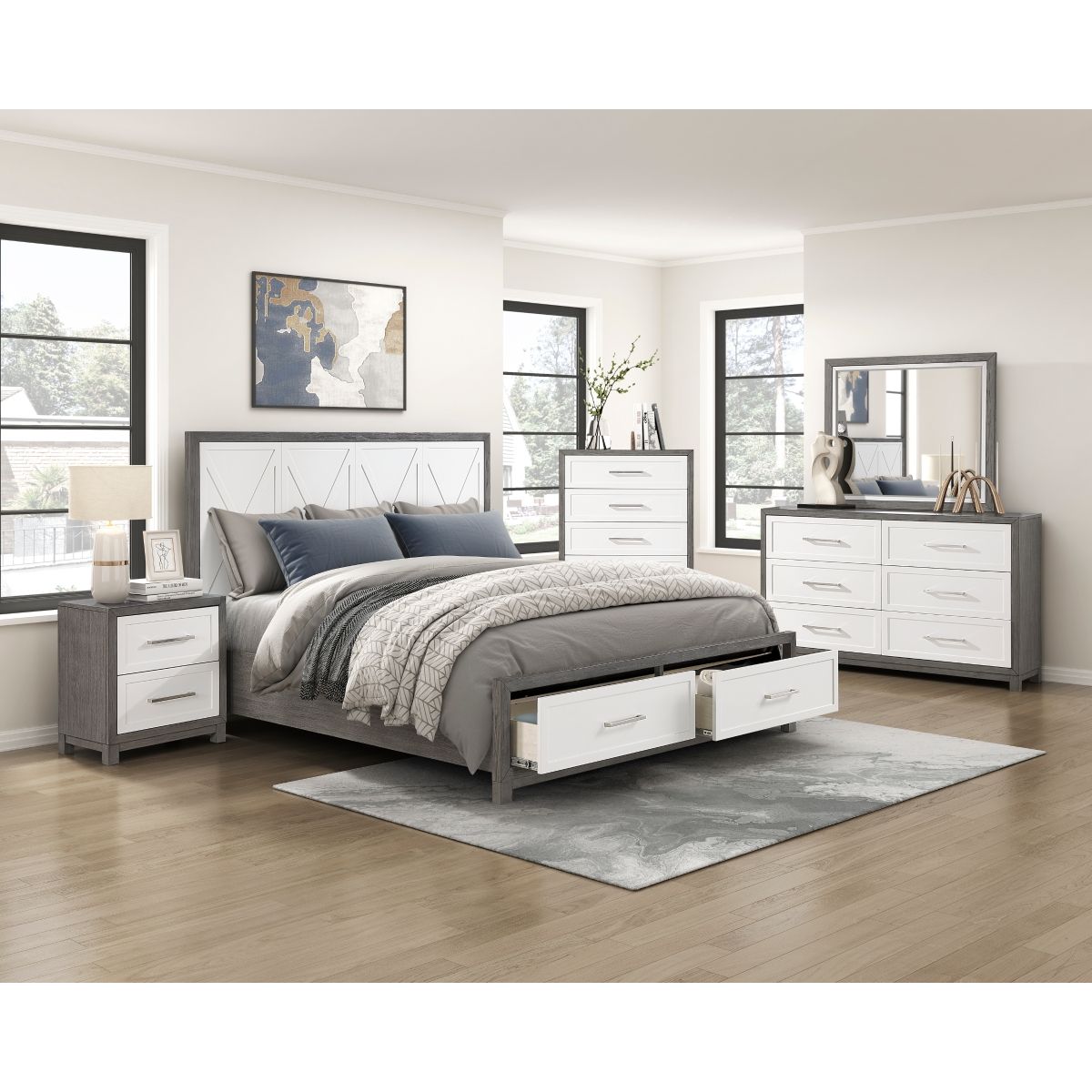 Rowan - Nightstand - Gray