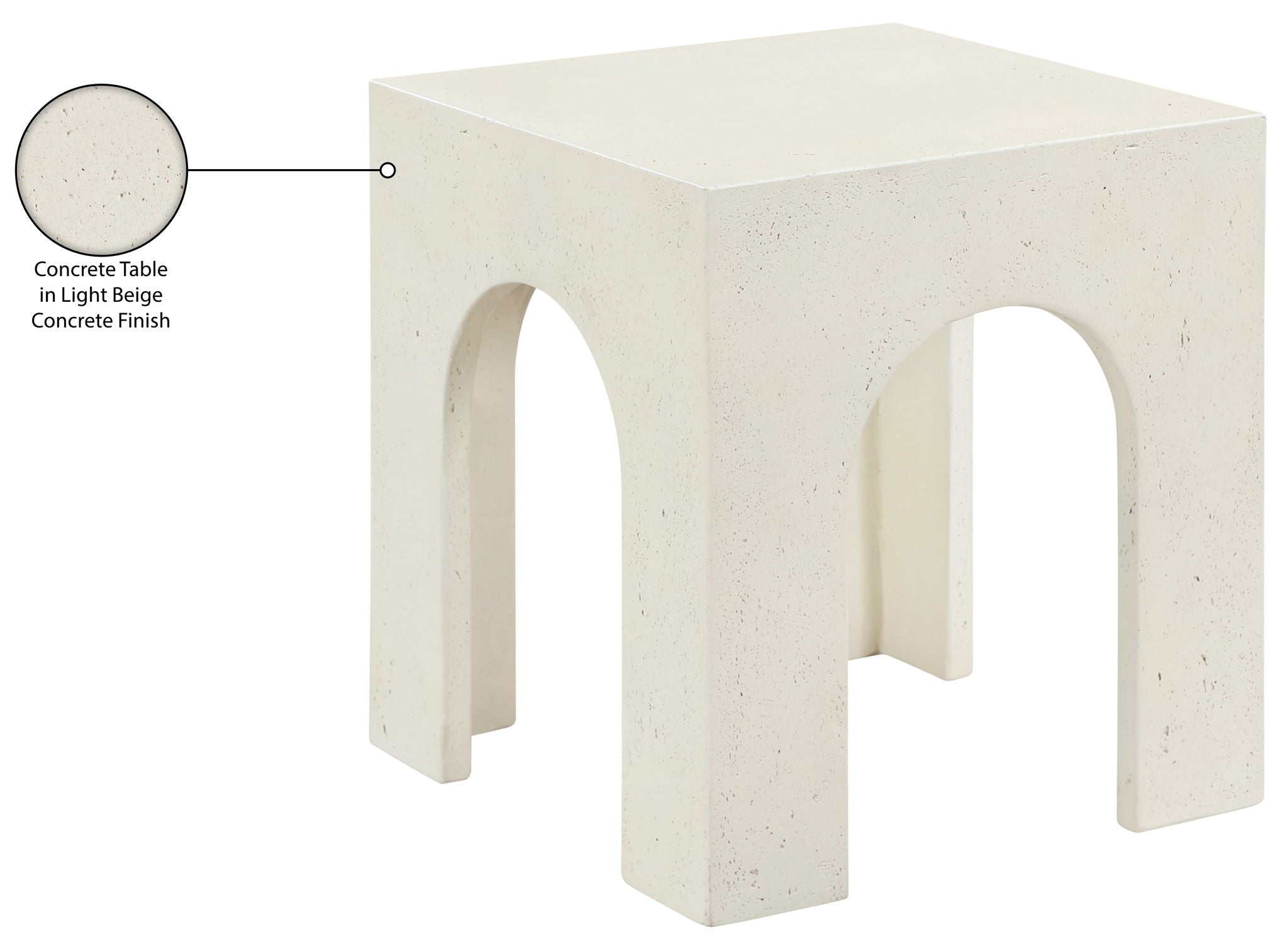 Renza - Concrete And Fiberglass Indoor / Outdoor Table