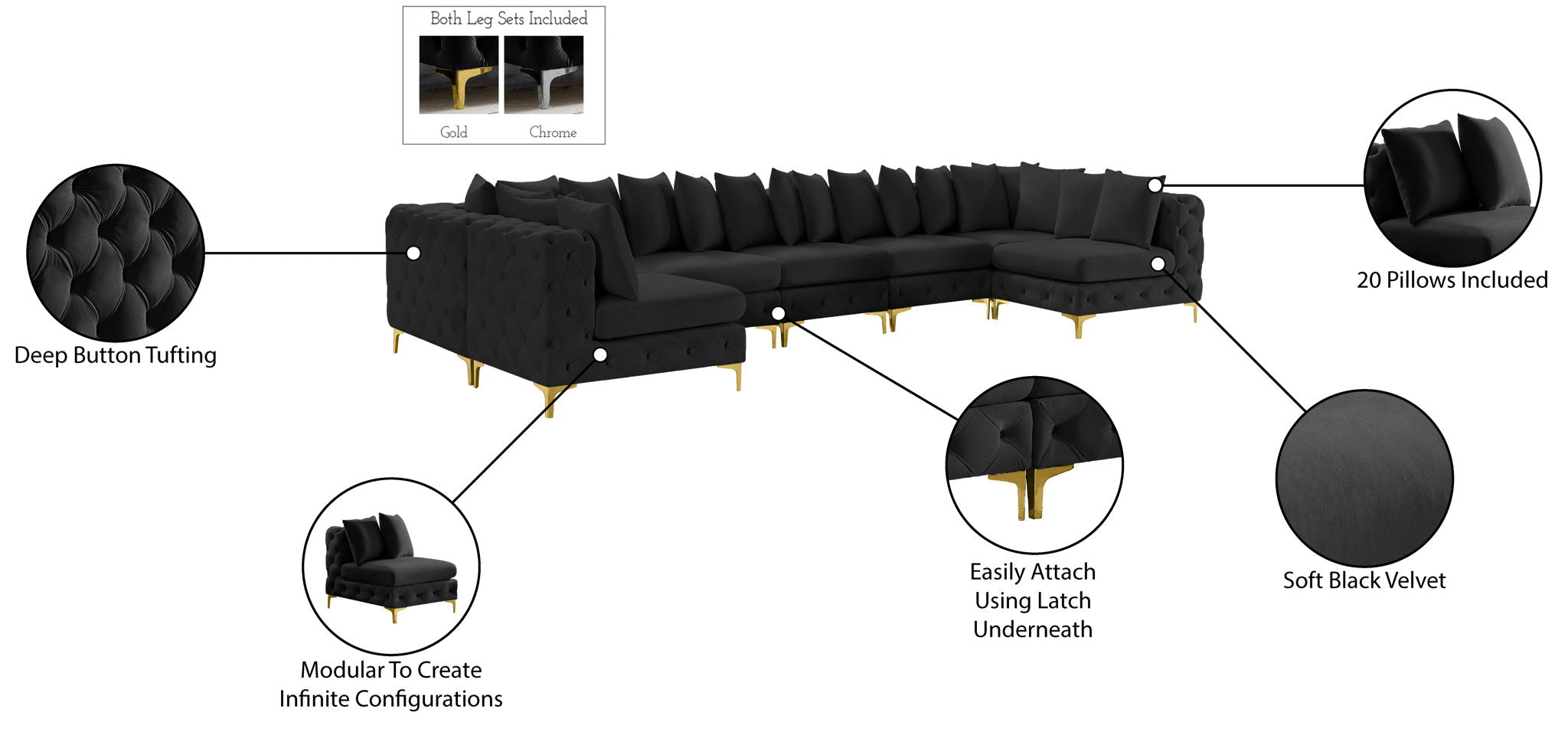 Tremblay - 8 Piece Modular Sectional