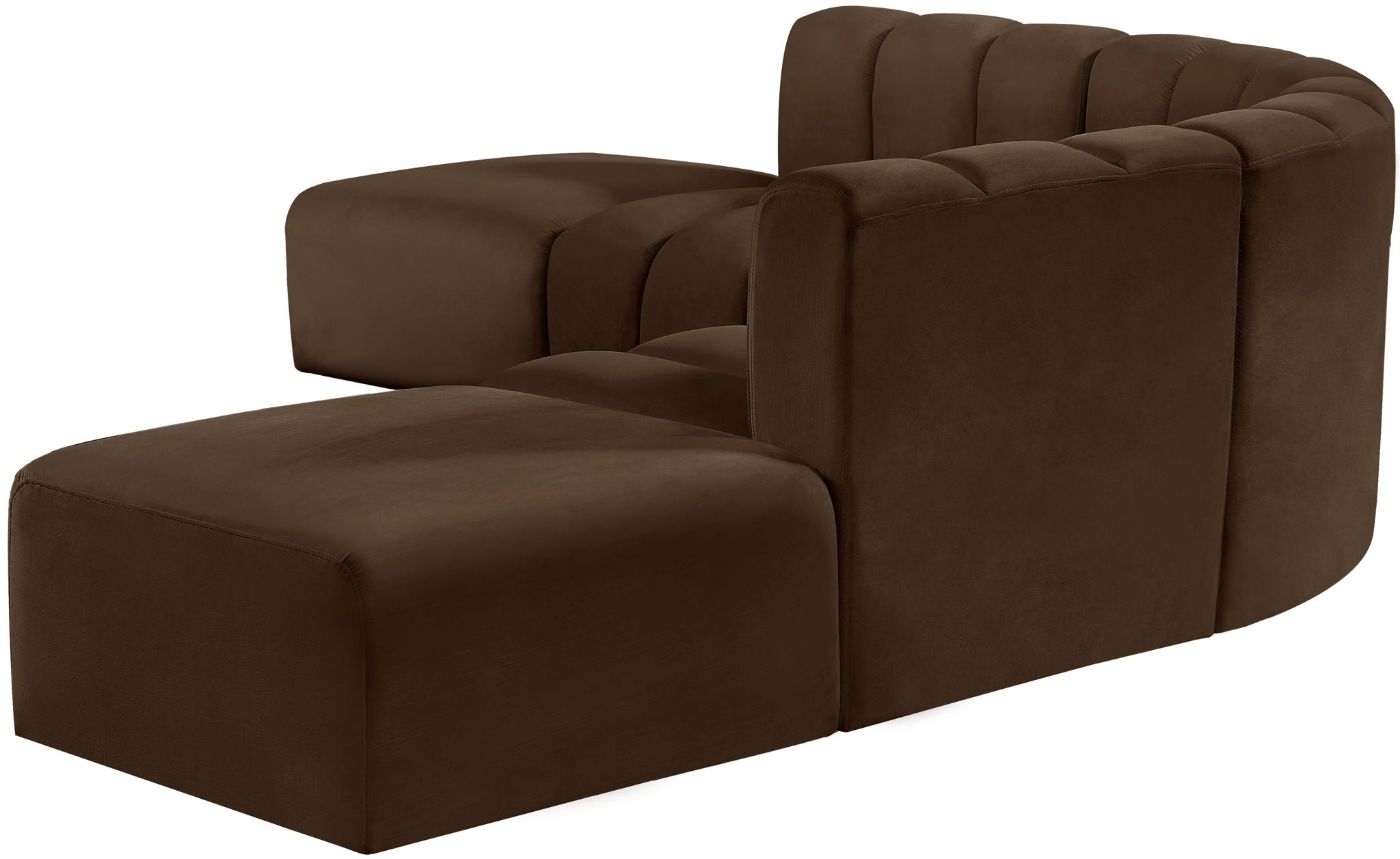 Arc - Velvet 6 Piece Corner Modular Sofa