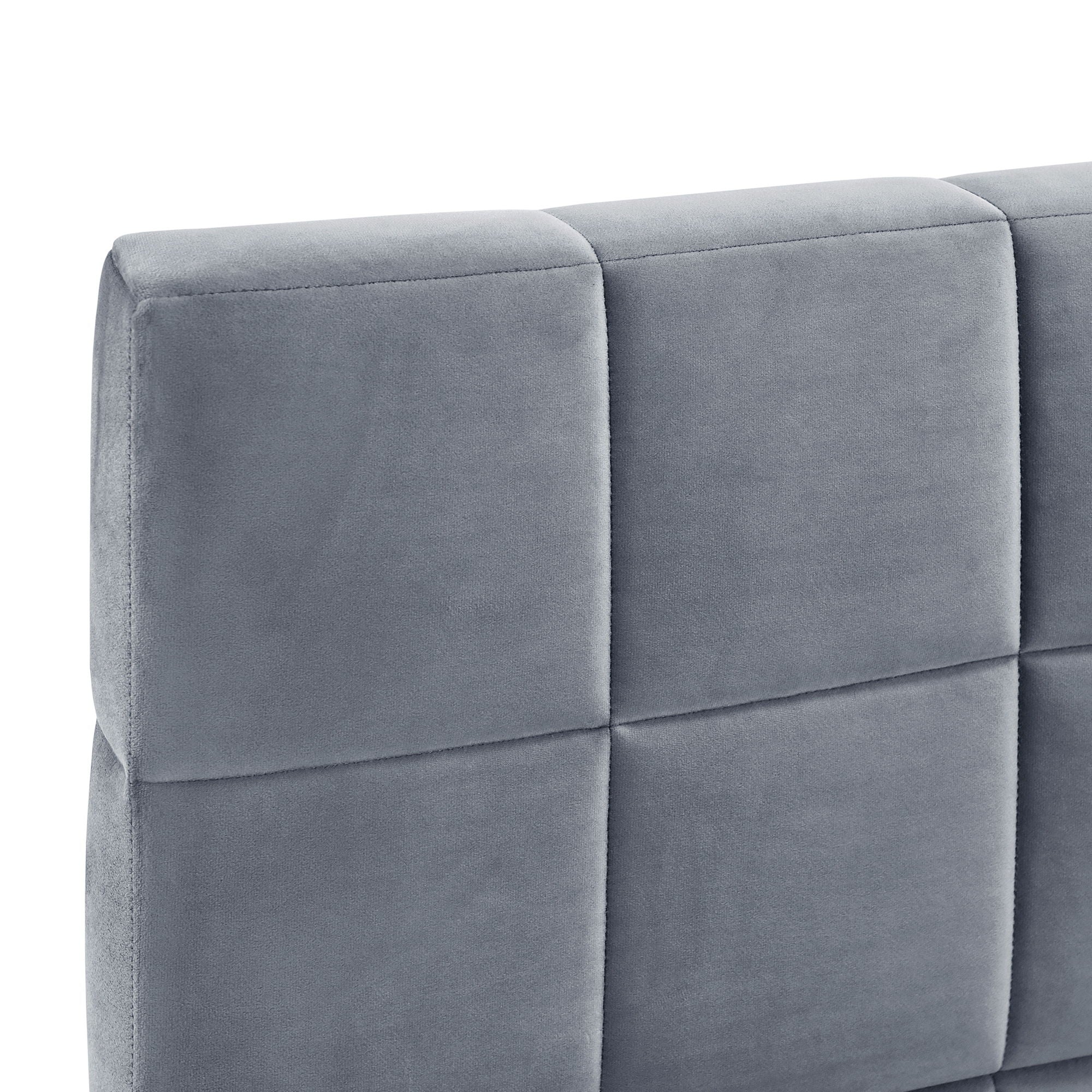 Full Size Upholstered Classic Daybed / Sofa Bed Frame, Elegant Design - Gray