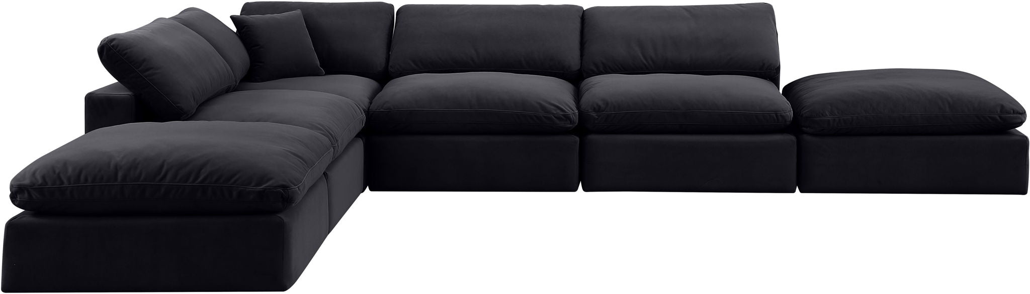 Comfy - 6 Piece Velvet Modular Sectional