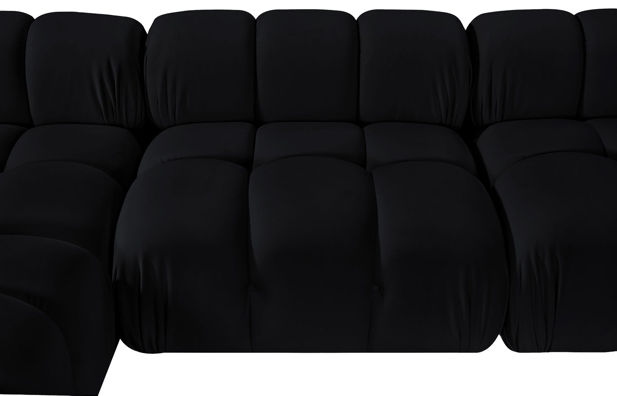 Orin - U-Shaped Velvet 6 Piece Modular Sectional