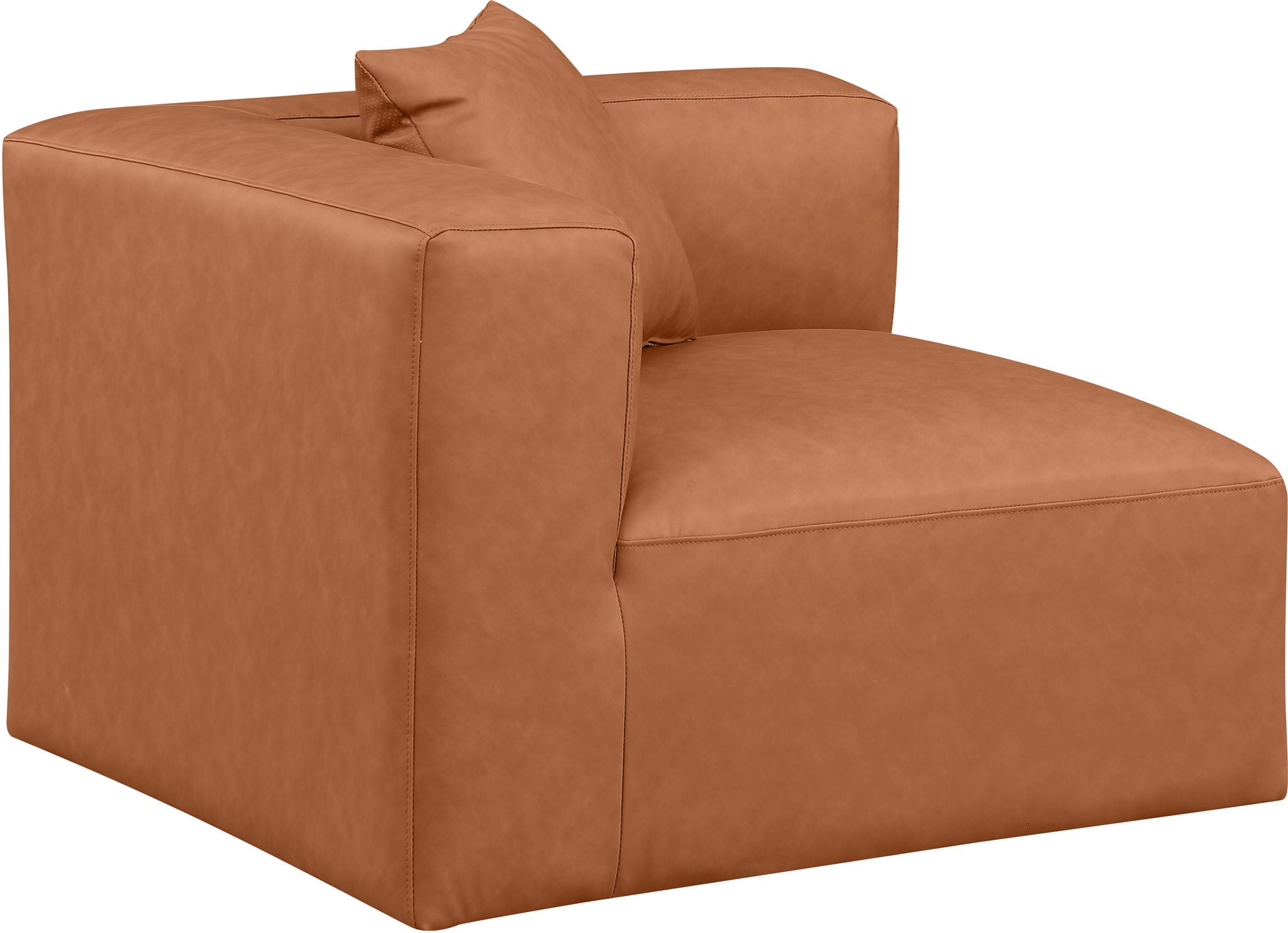 Cube - Corner Chair - Cognac