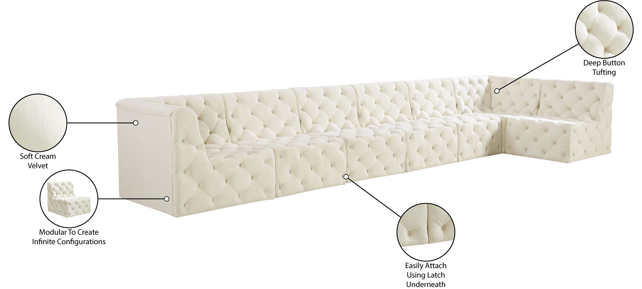Tuft - 7 Piece Modular Sectional