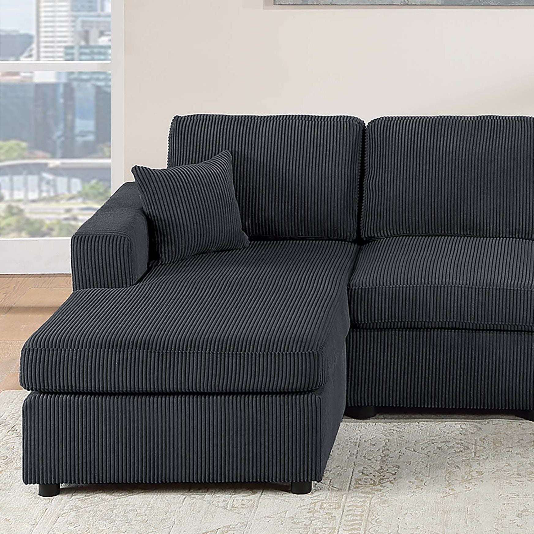 Modern Design Sectional Set With Right And Left Arm Chaise