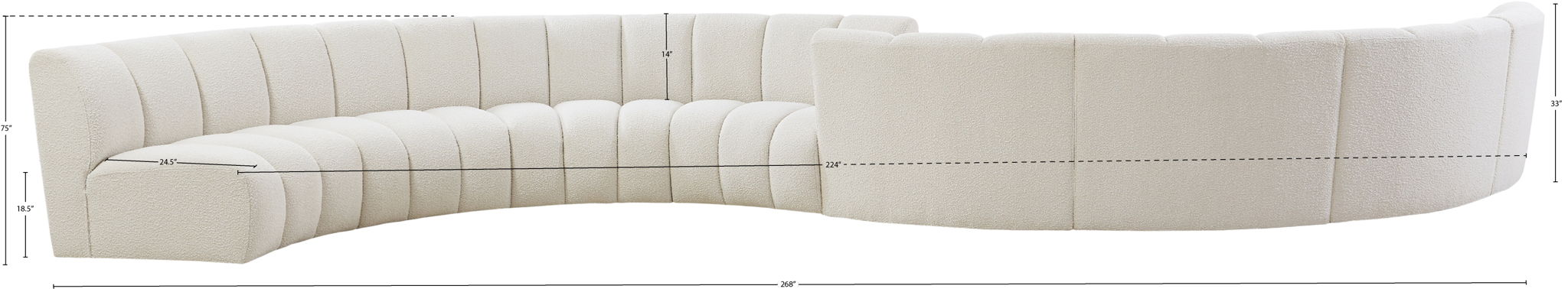 Infinity - 8 Piece Boucle Modular Sectional