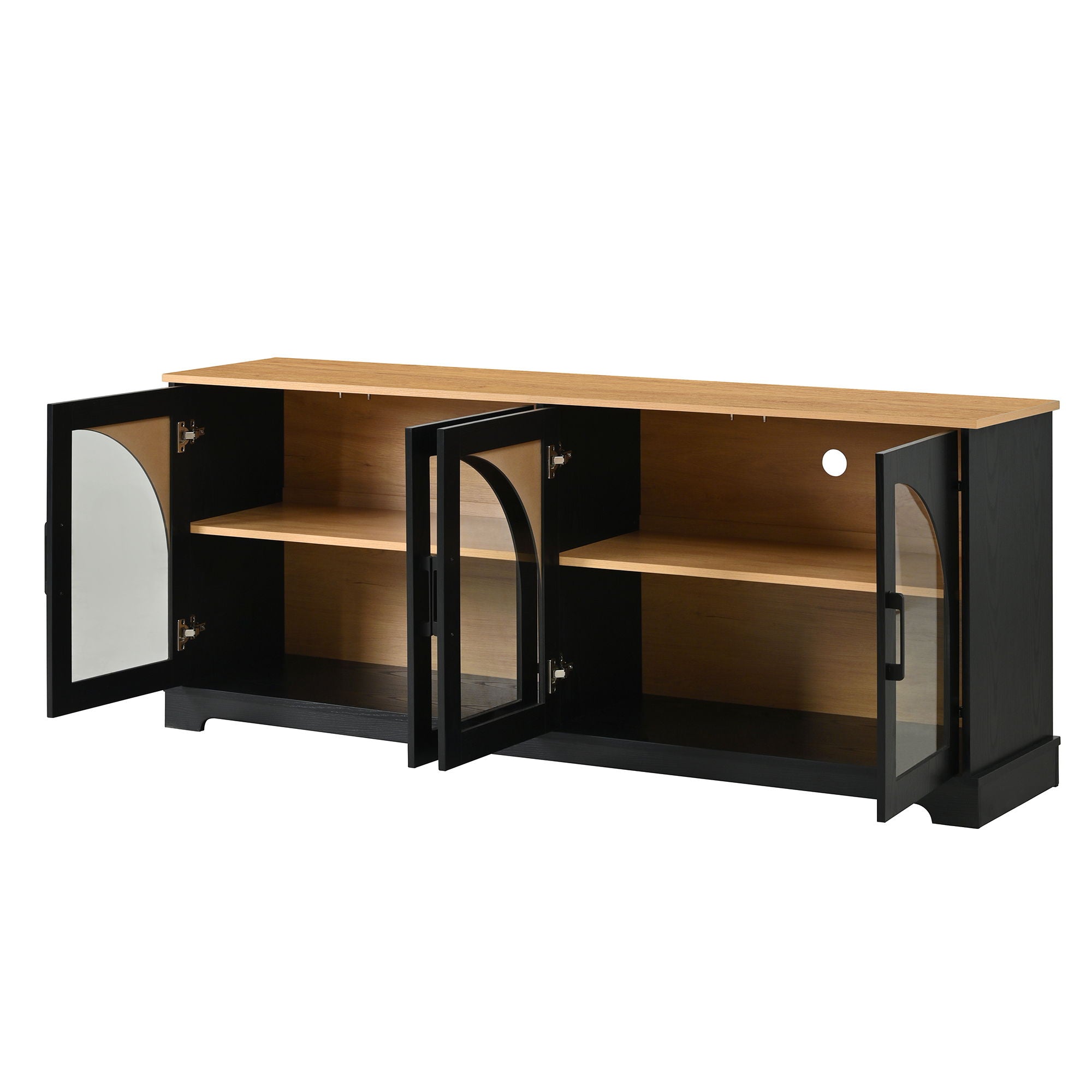 TV Stand With Semi Arched Doors