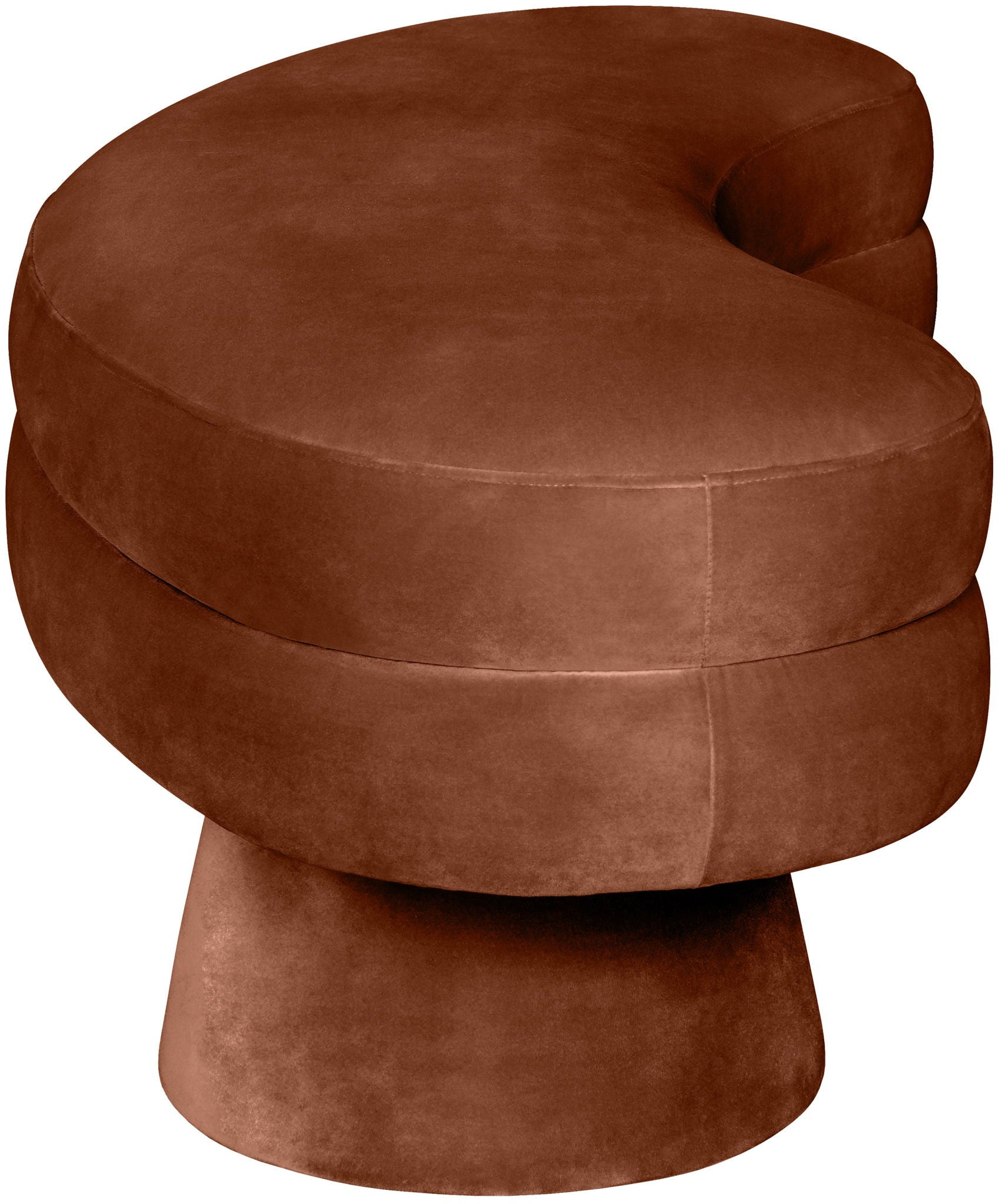 Zenna - Velvet Bench - Cognac