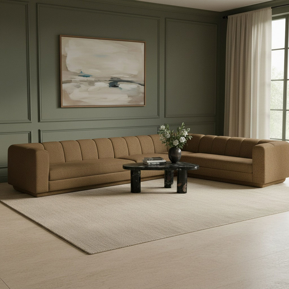 Modari - Sectional - Brown
