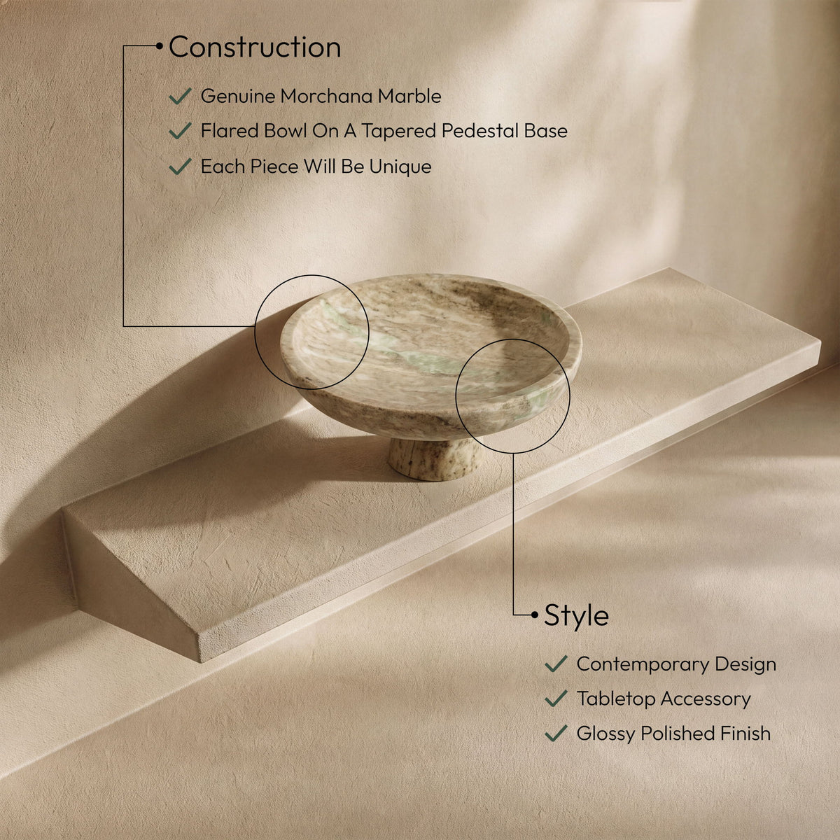 Simpson - Genuine Marble Bowl