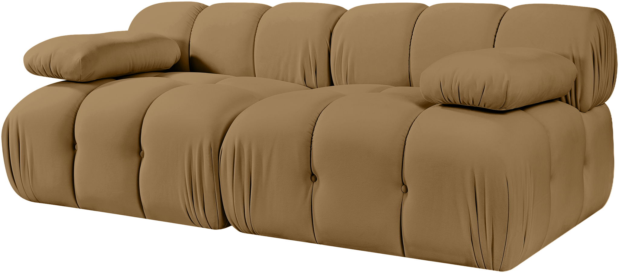 Orin - Velvet Performance Fabric Upholstered 2 Piece Modular Sofa