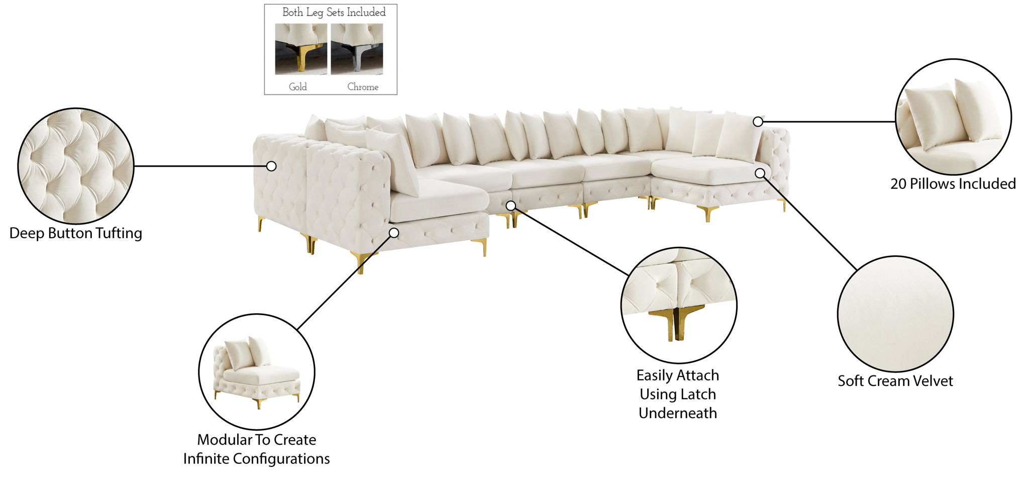 Tremblay - 8 Piece Modular Sectional