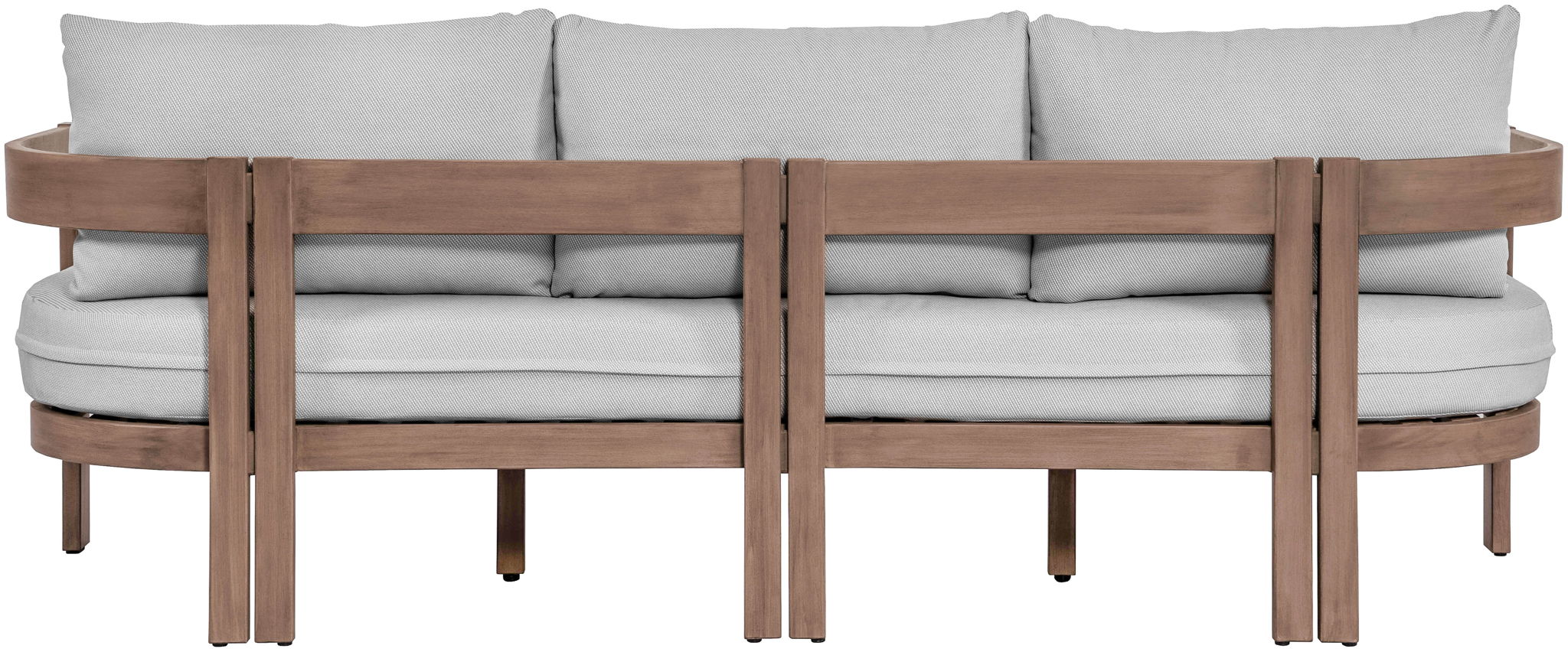 Newport - Water Resistant Fabric 86.75" Upholstered Outdoor Patio Sofa