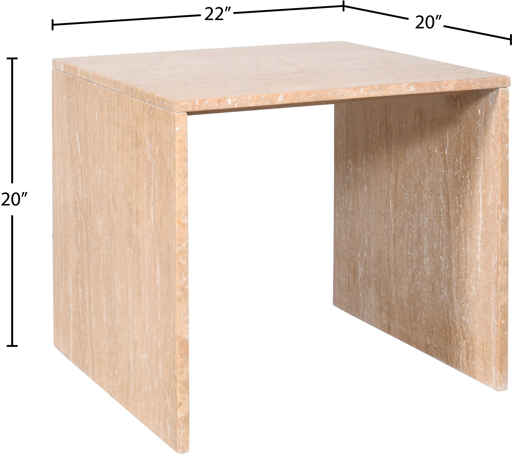 Vernazza - Travertine Table