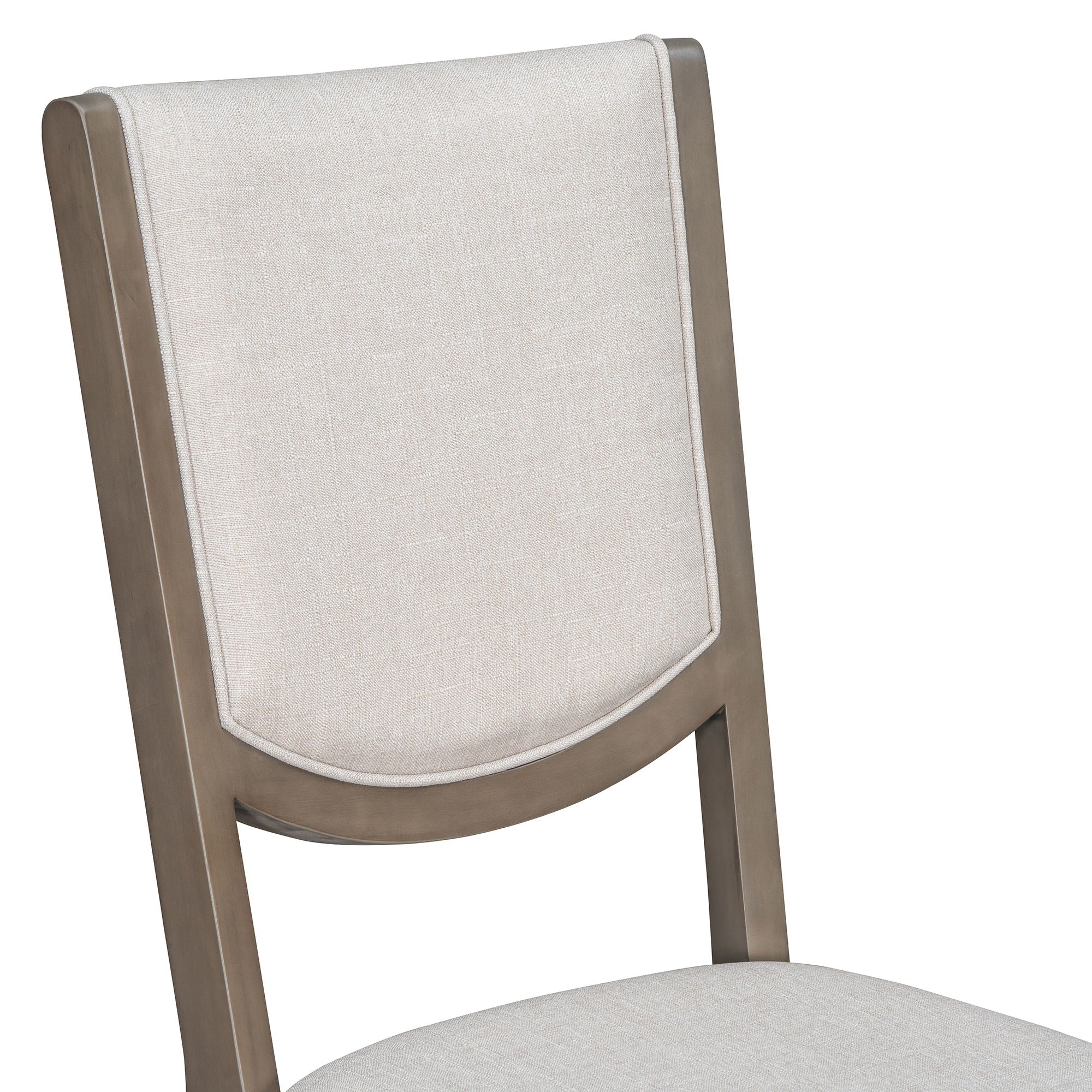 Rectangular Extendable Dining Table Set With 6 Upholstered Chairs