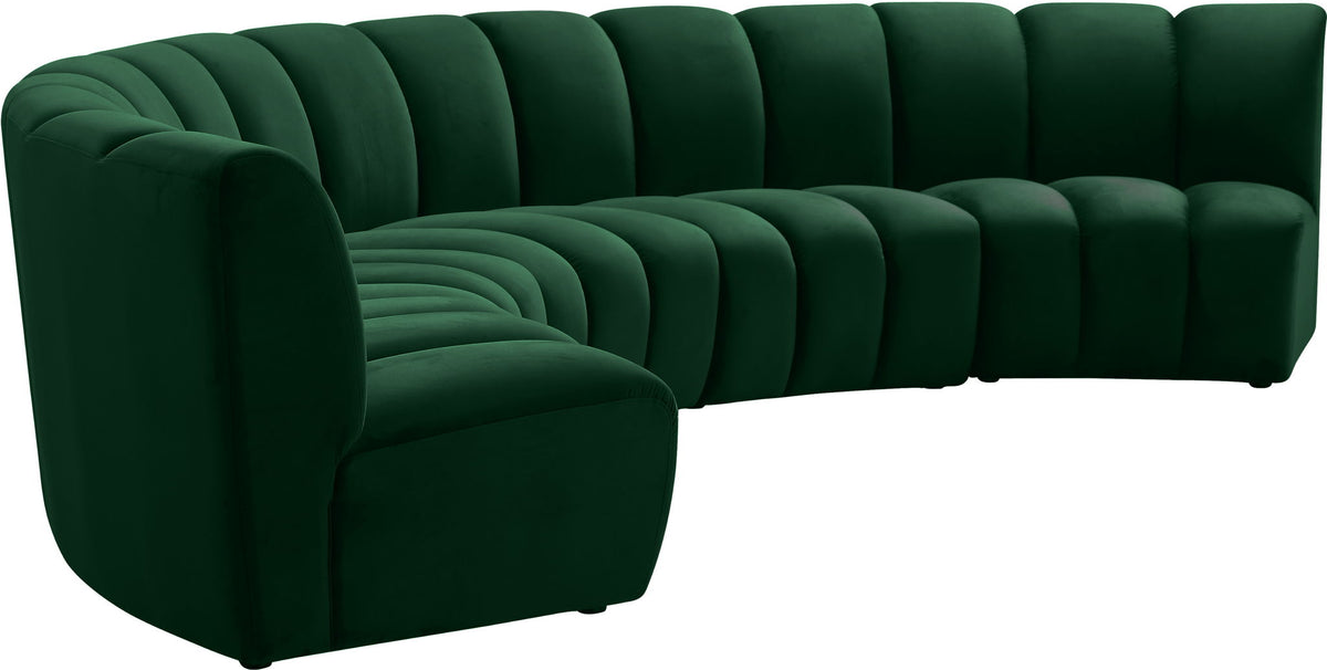 Infinity - 5 Piece Velvet Modular Sectional