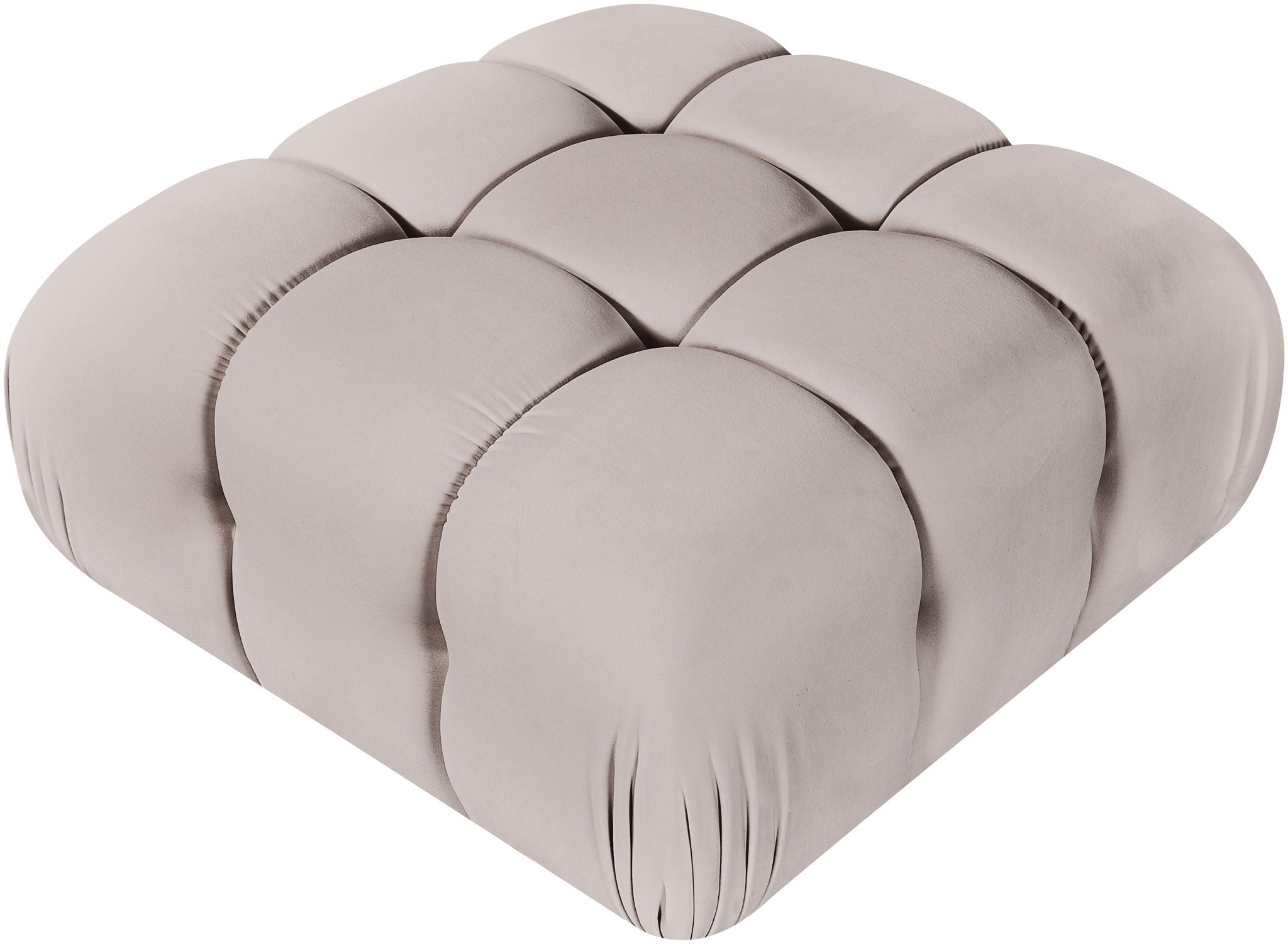Orin - Velvet Performance Fabric Upholstered Modular Ottoman