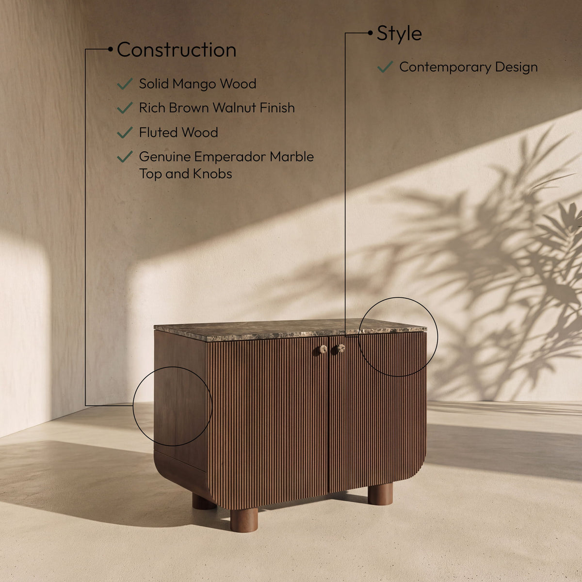 Cressa - Mango Wood Sideboard / Buffet