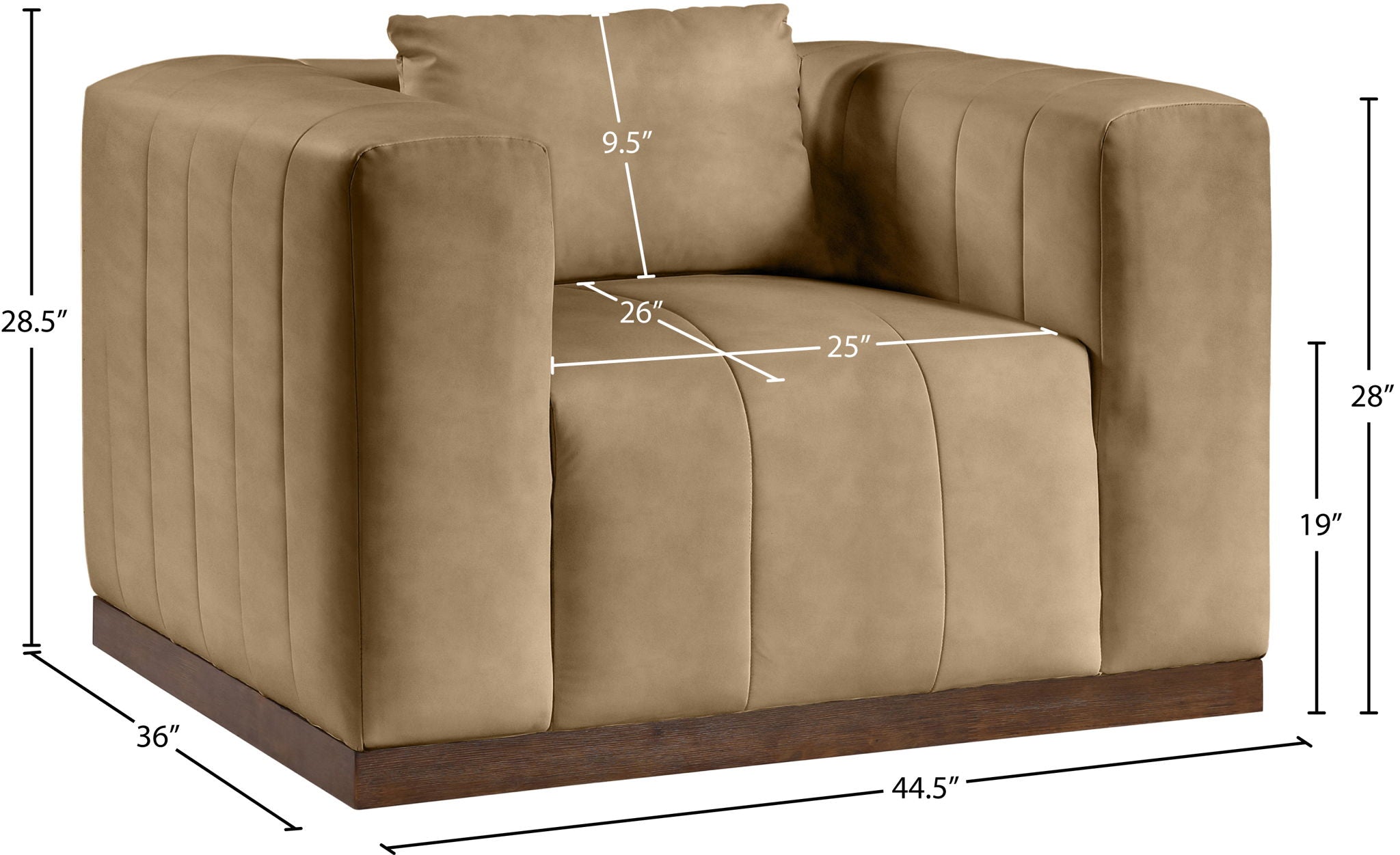 Mallina - Chair - Tan