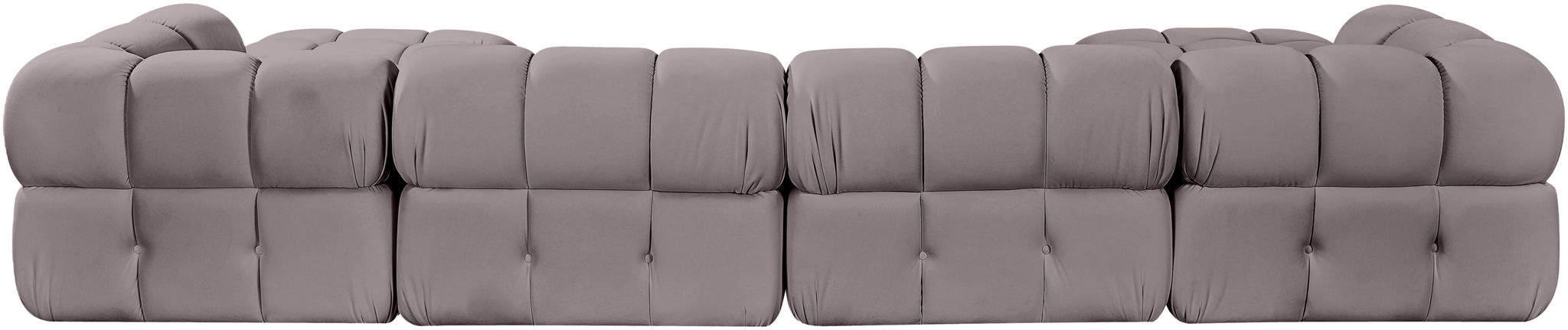 Orin - Velvet 6 Piece Modular Double Chaise Sectional