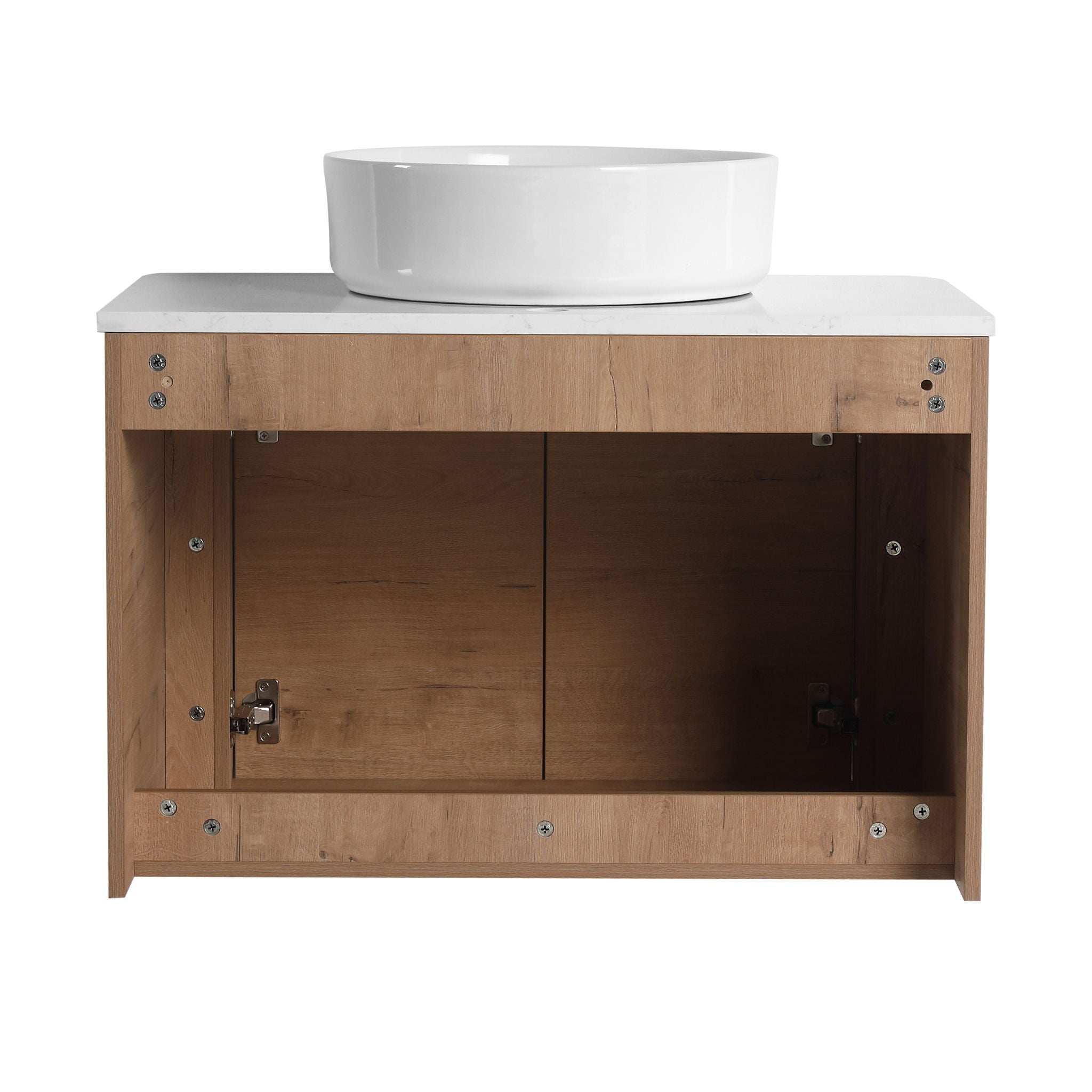 Wall Mounted Bathroom Vanity & Art Sink & 1 Soft Close Door