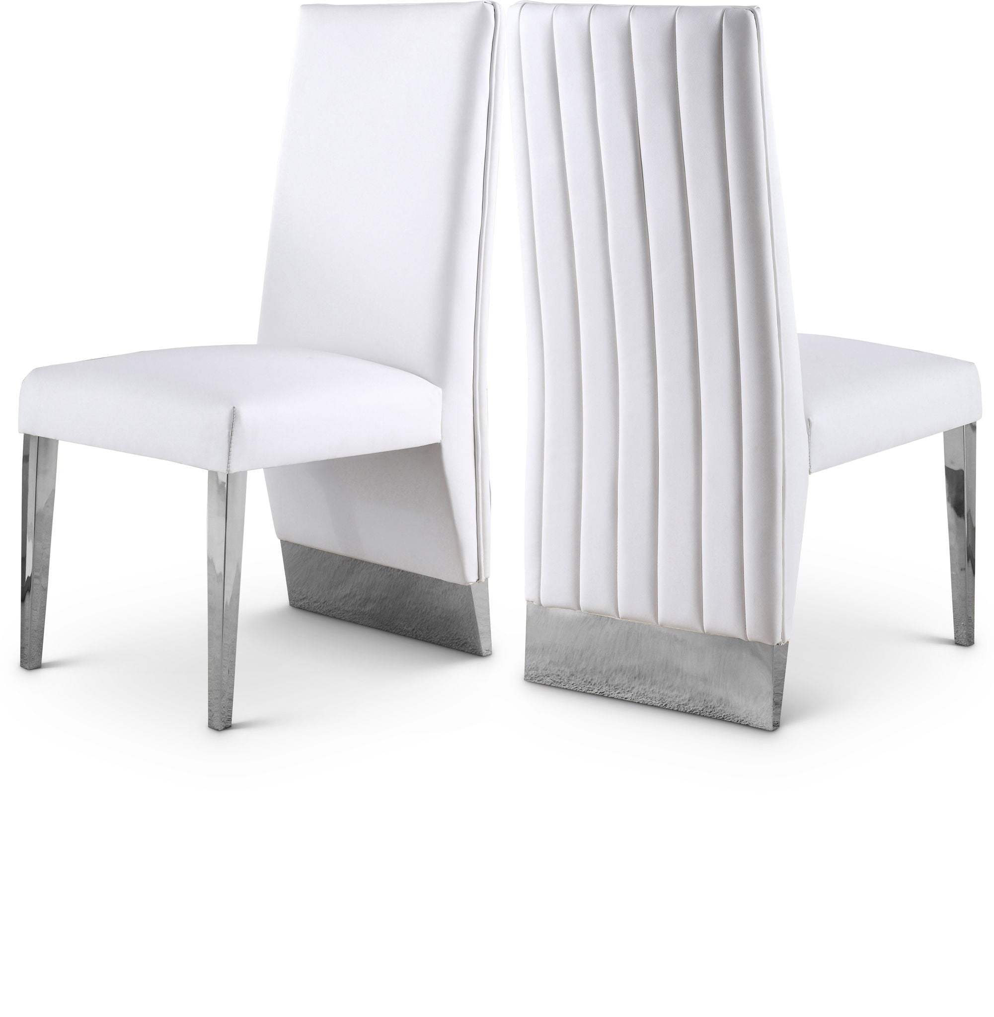 Porsha - Dining Chair (Set of 2) - Chrome Base