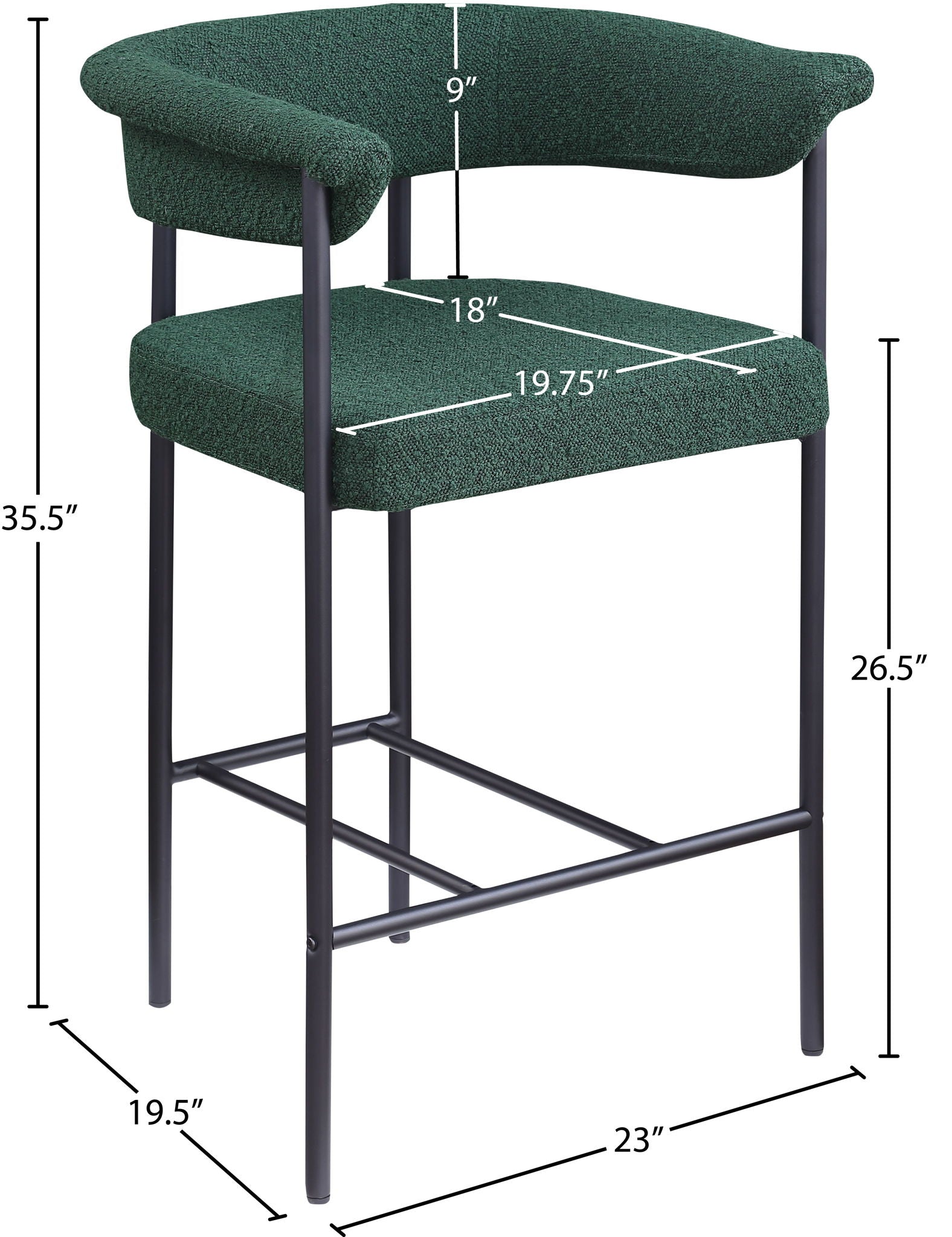 Malin - Boucle Counter Stool (Set of 2)