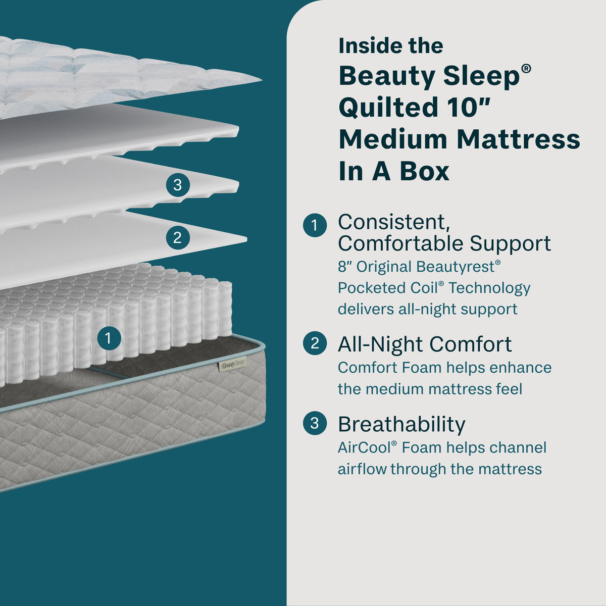 Soothing Nights - 10" Medium Mattress In A Box