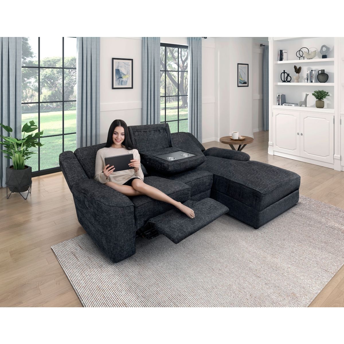 Monterey - 2 Piece Reclining Sectional With Right Chaise