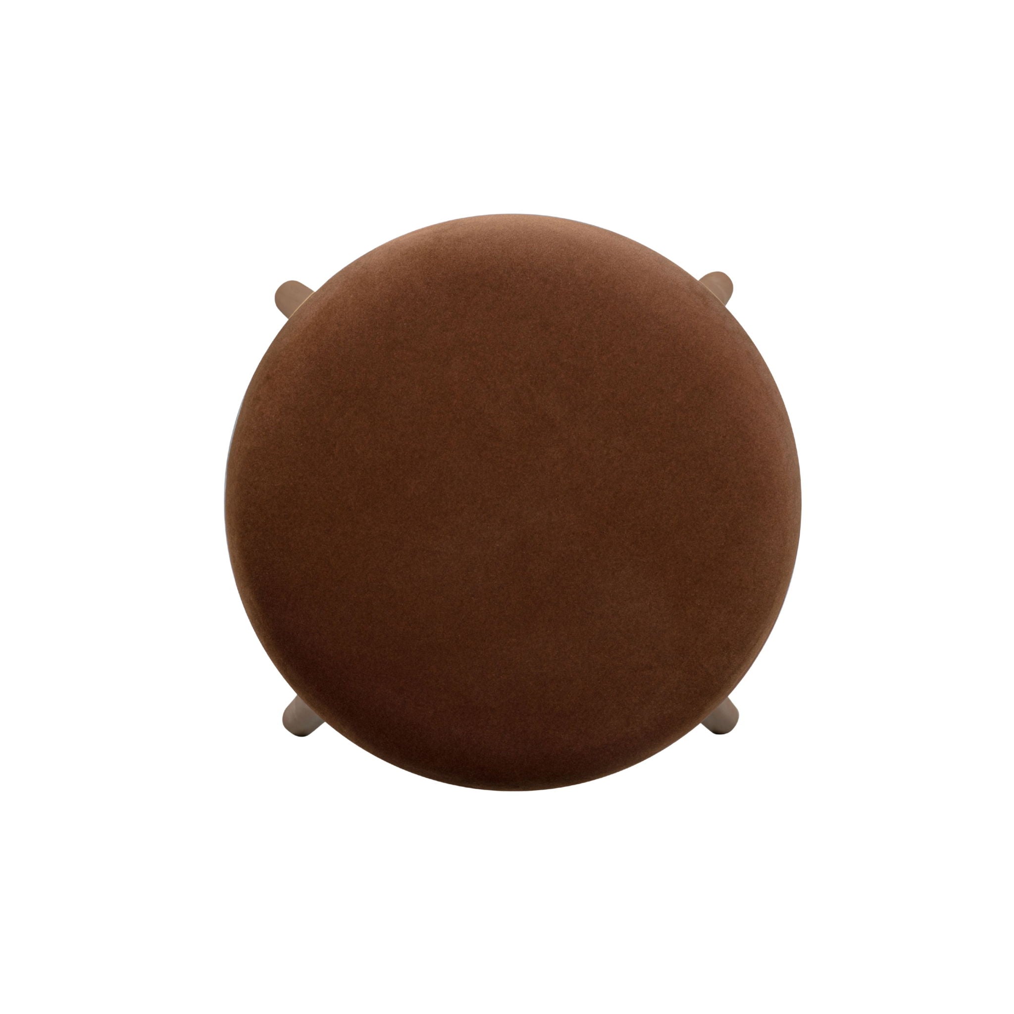 Oodle - Performance Vegan Mohair Light Walnut Stool