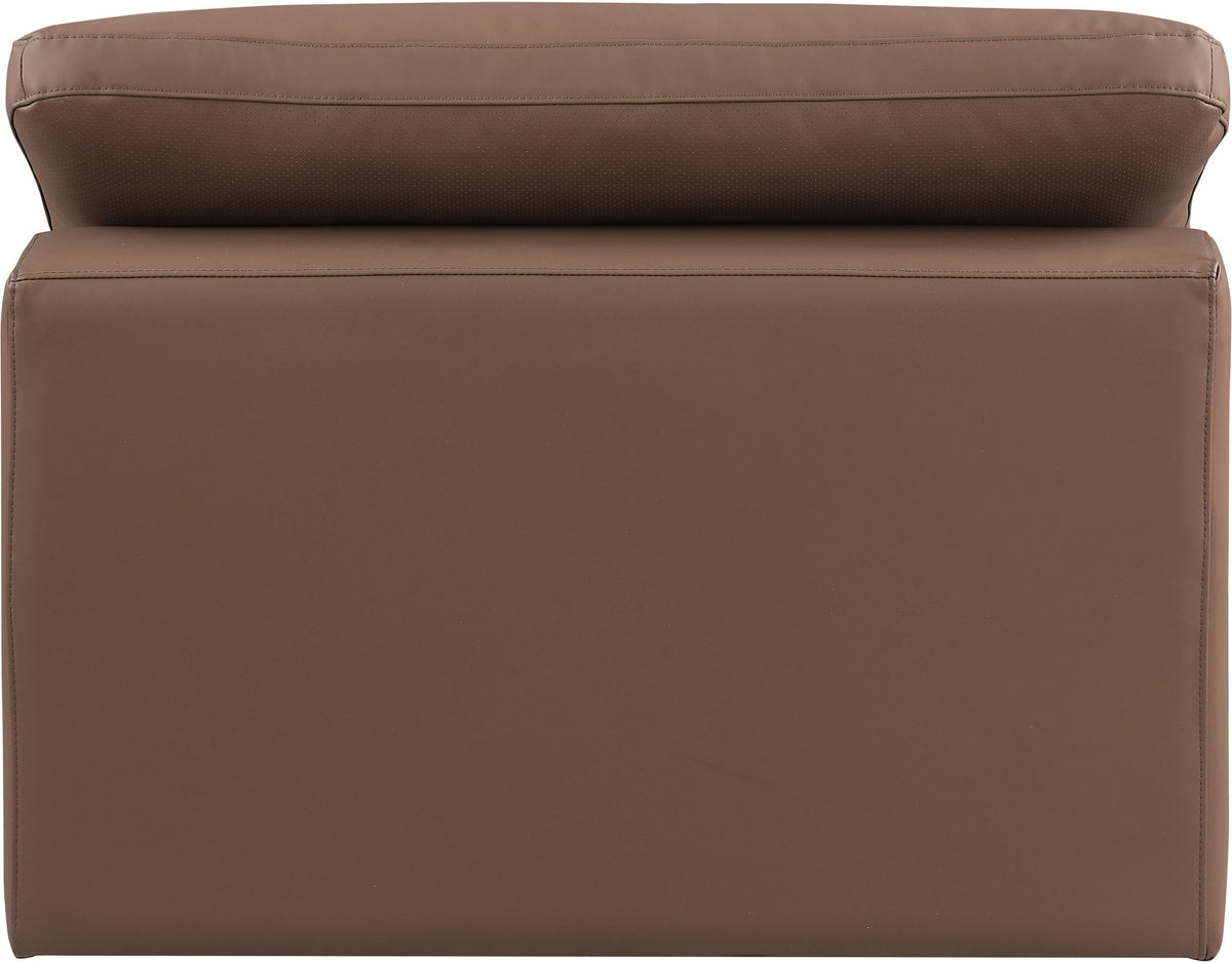 Comfy - Faux Leather Armless Chair