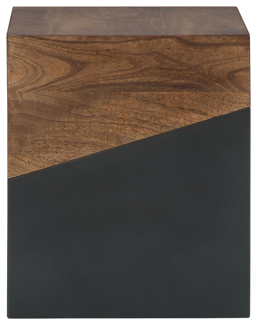 Trailbend - Accent Table - Brown / Gunmetal