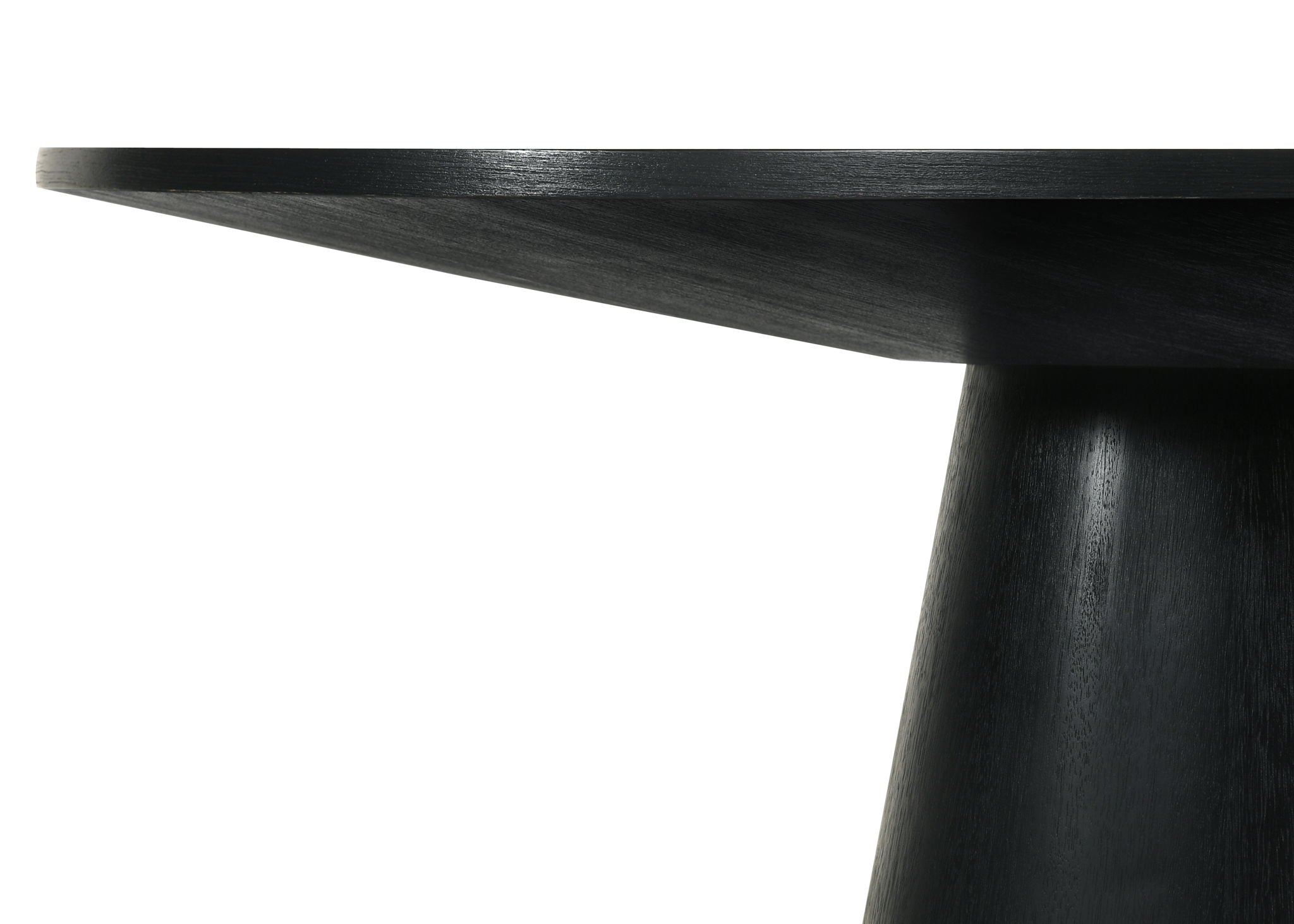 Jasper - Wide Round Dining Table - Black