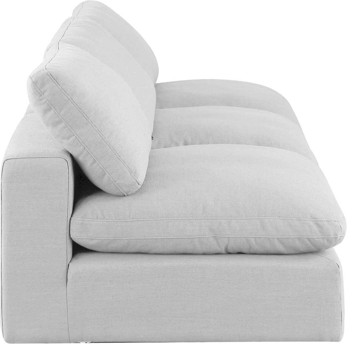 Comfy - Linen Modular Armless Sofa 3 Seats
