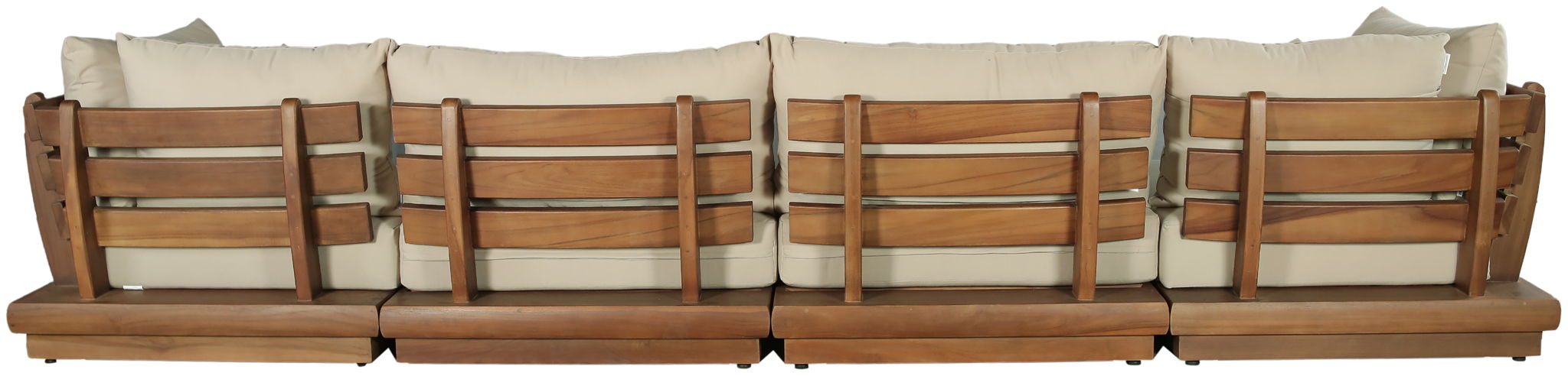 Mirella - 4 Piece Water Resistant Fabric Outdoor Patio Modular Sectional