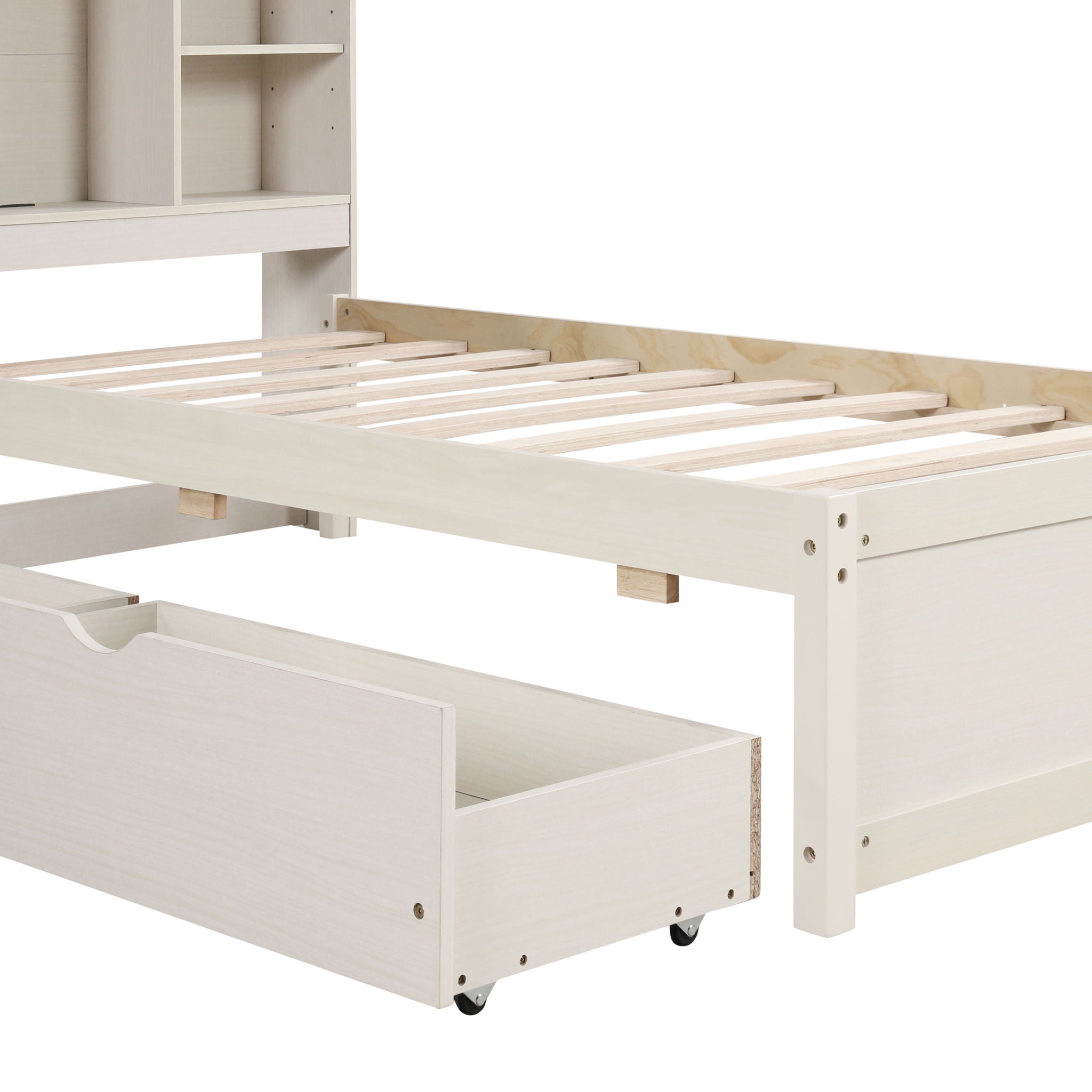 Bed Frame With Built In USB Port And 2 Drawers