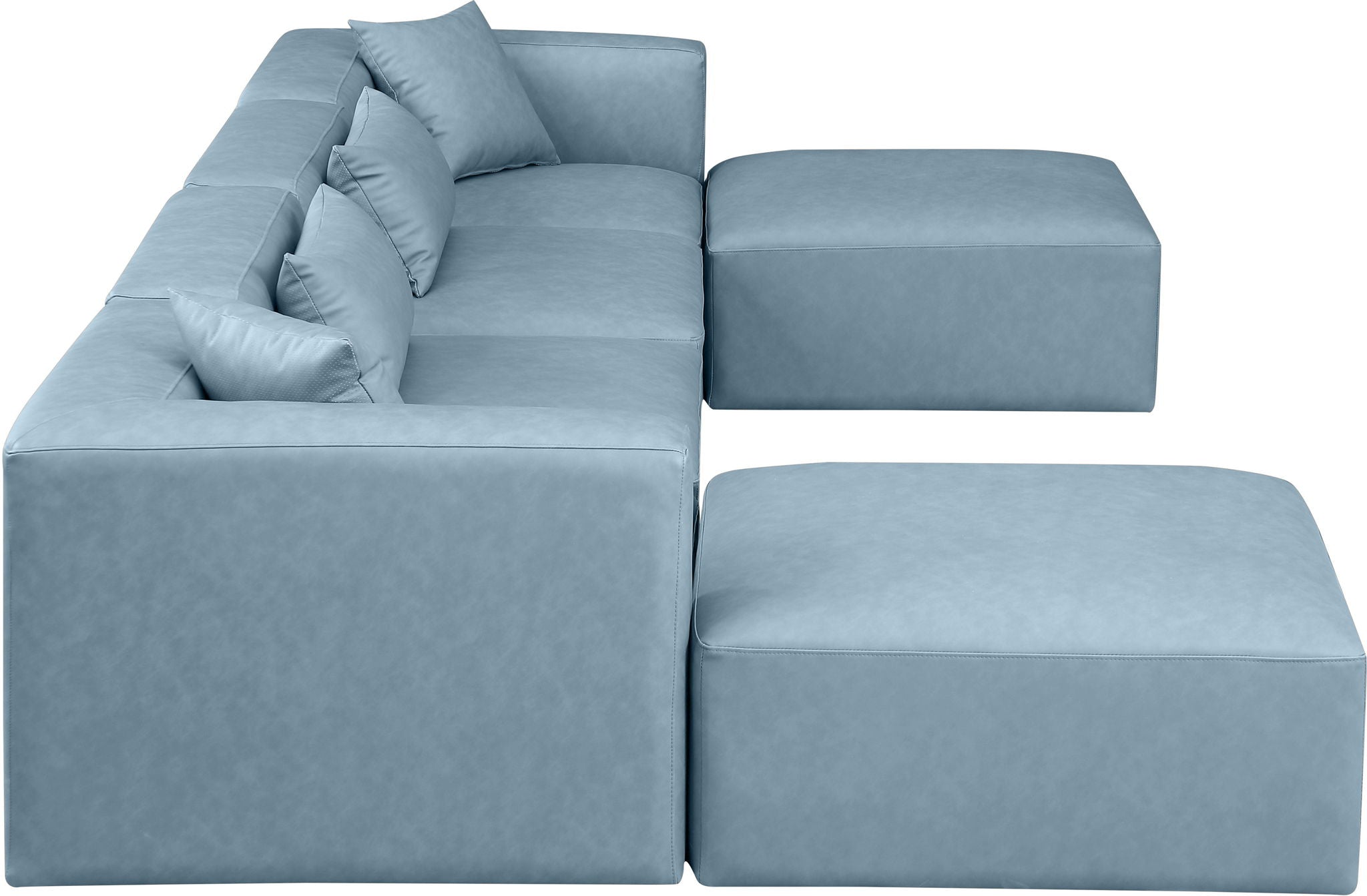 Cube - 6 Piece Modular Double Chaise Sectional