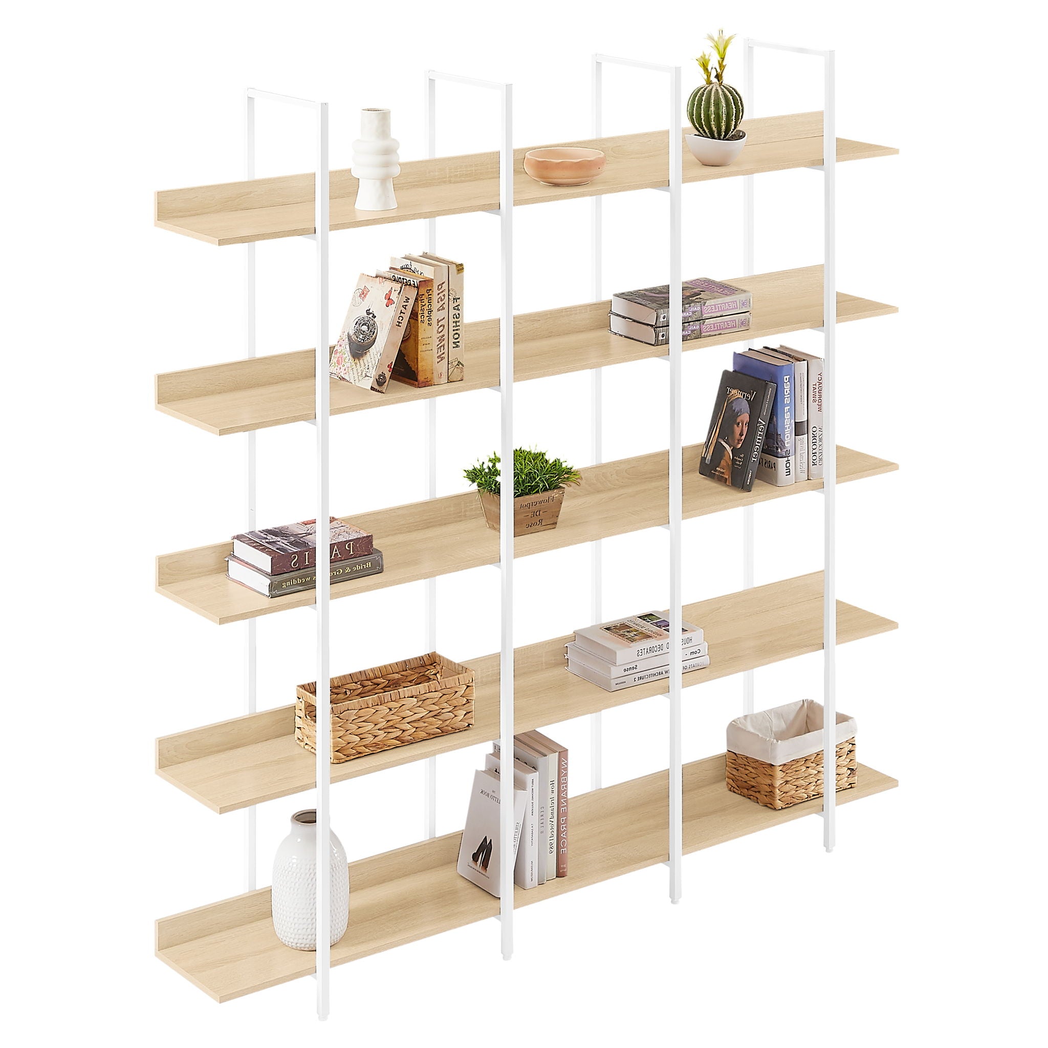 Vintage Industrial 5 Tier Bookcase