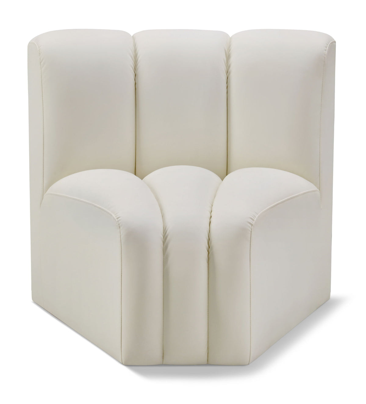 Arc - Faux Leather Curved Corner Chair